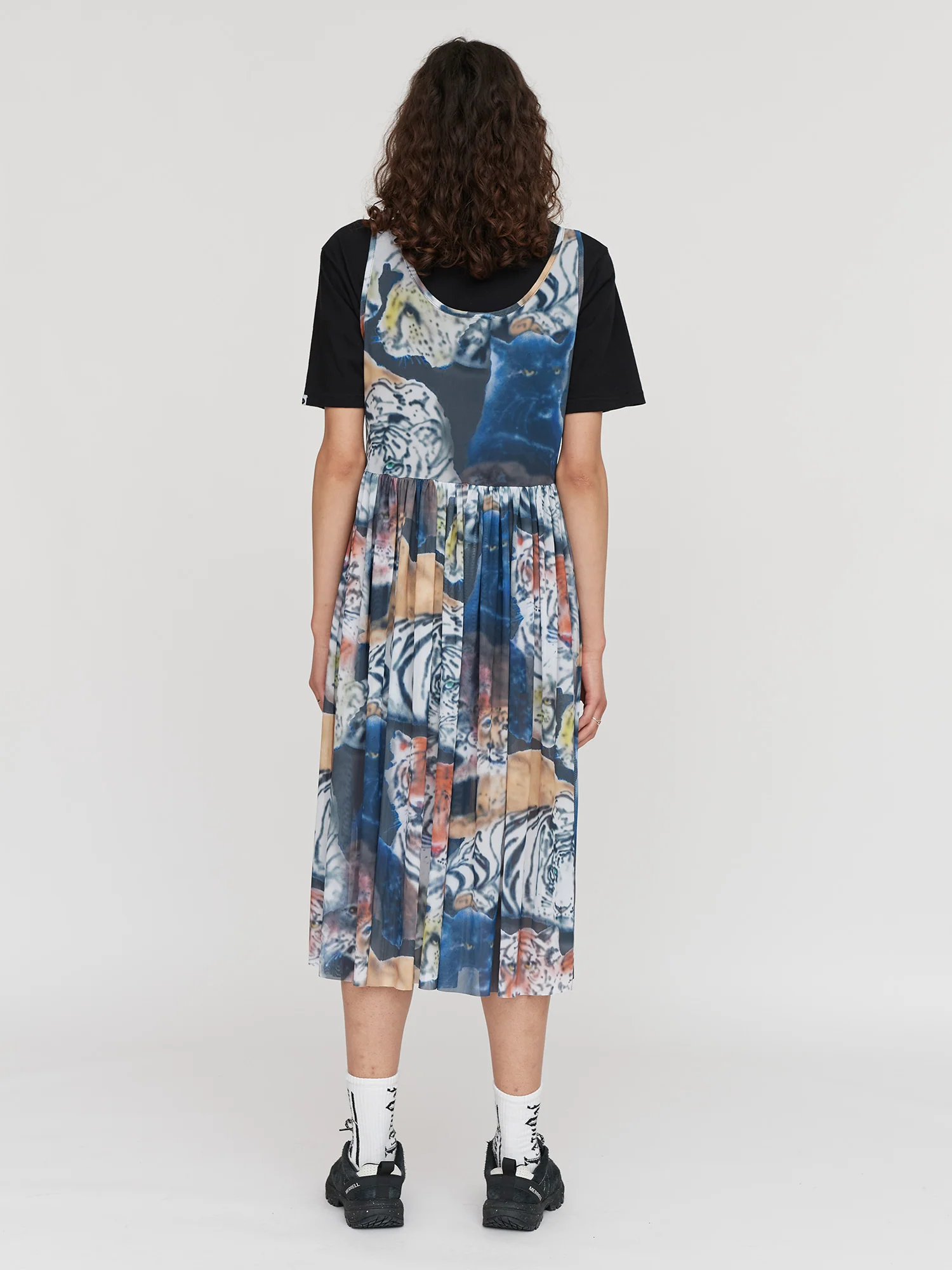 LO X Ricardo Passaporte Big Cat Mesh Dress - Image 4