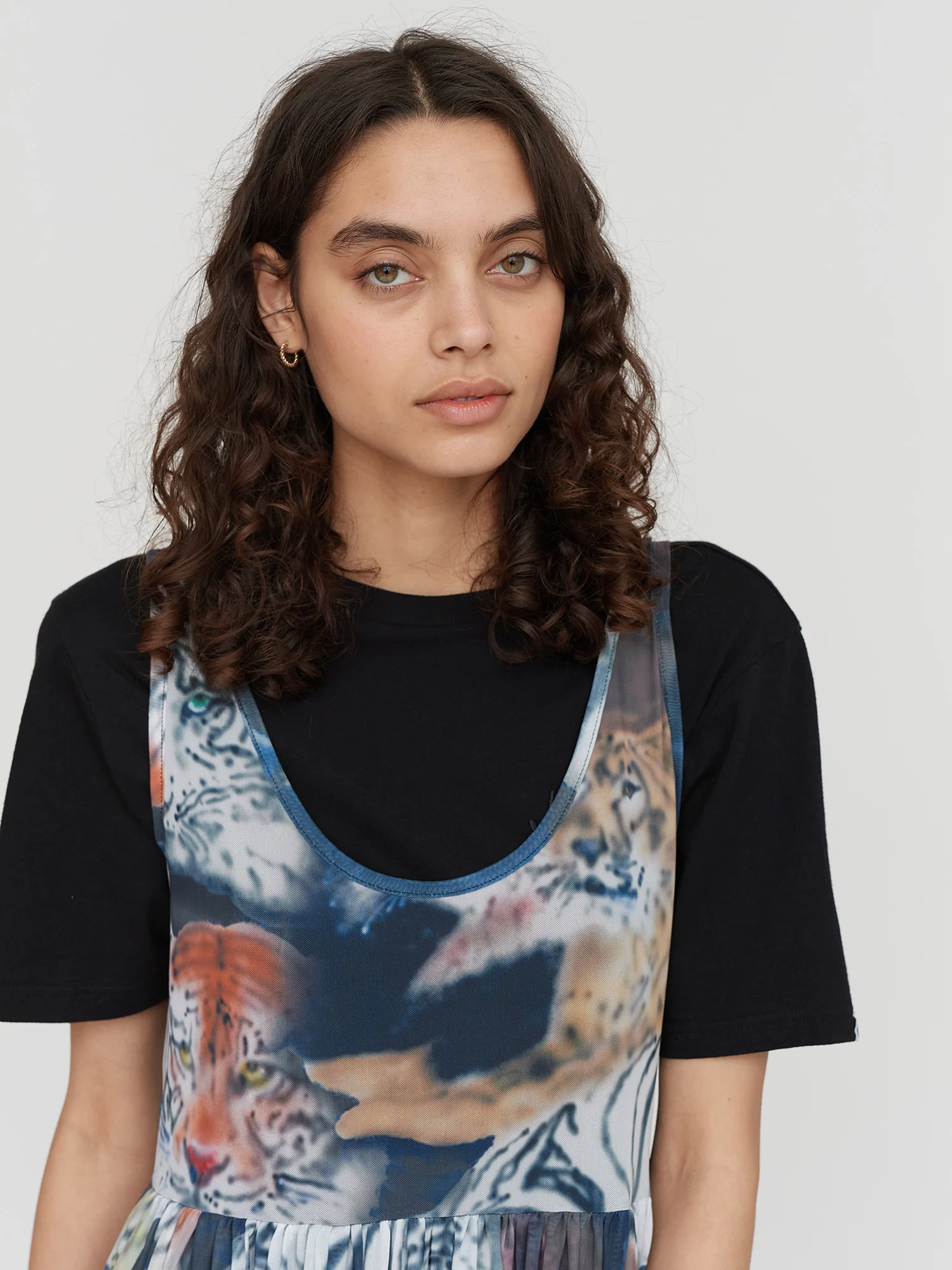 LO X Ricardo Passaporte Big Cat Mesh Dress - Image 7