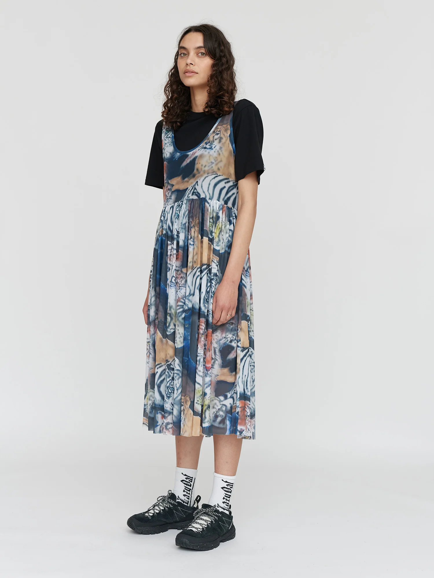 LO X Ricardo Passaporte Big Cat Mesh Dress - Image 8