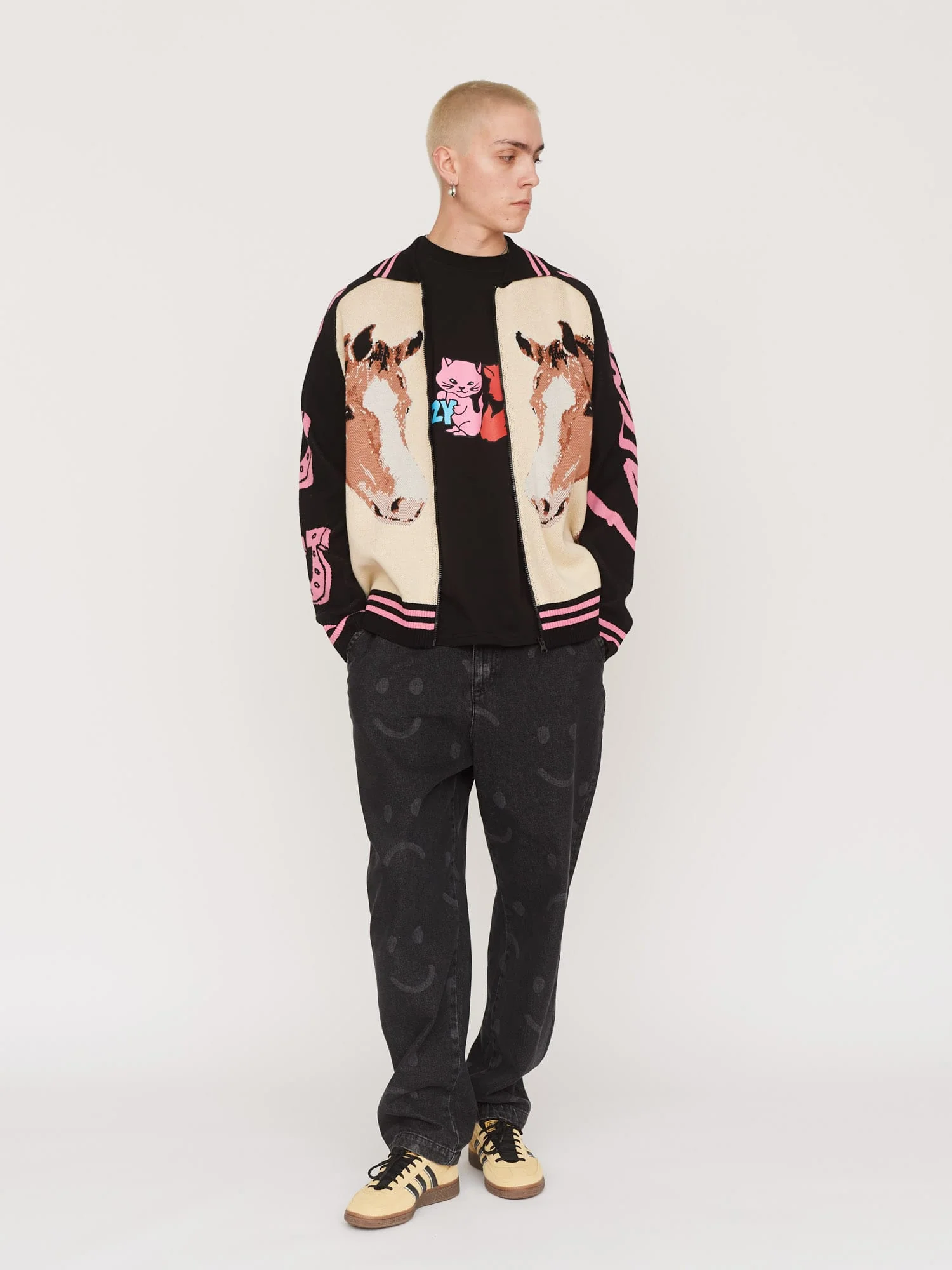 Lucky Horses Zip Cardigan - Image 7