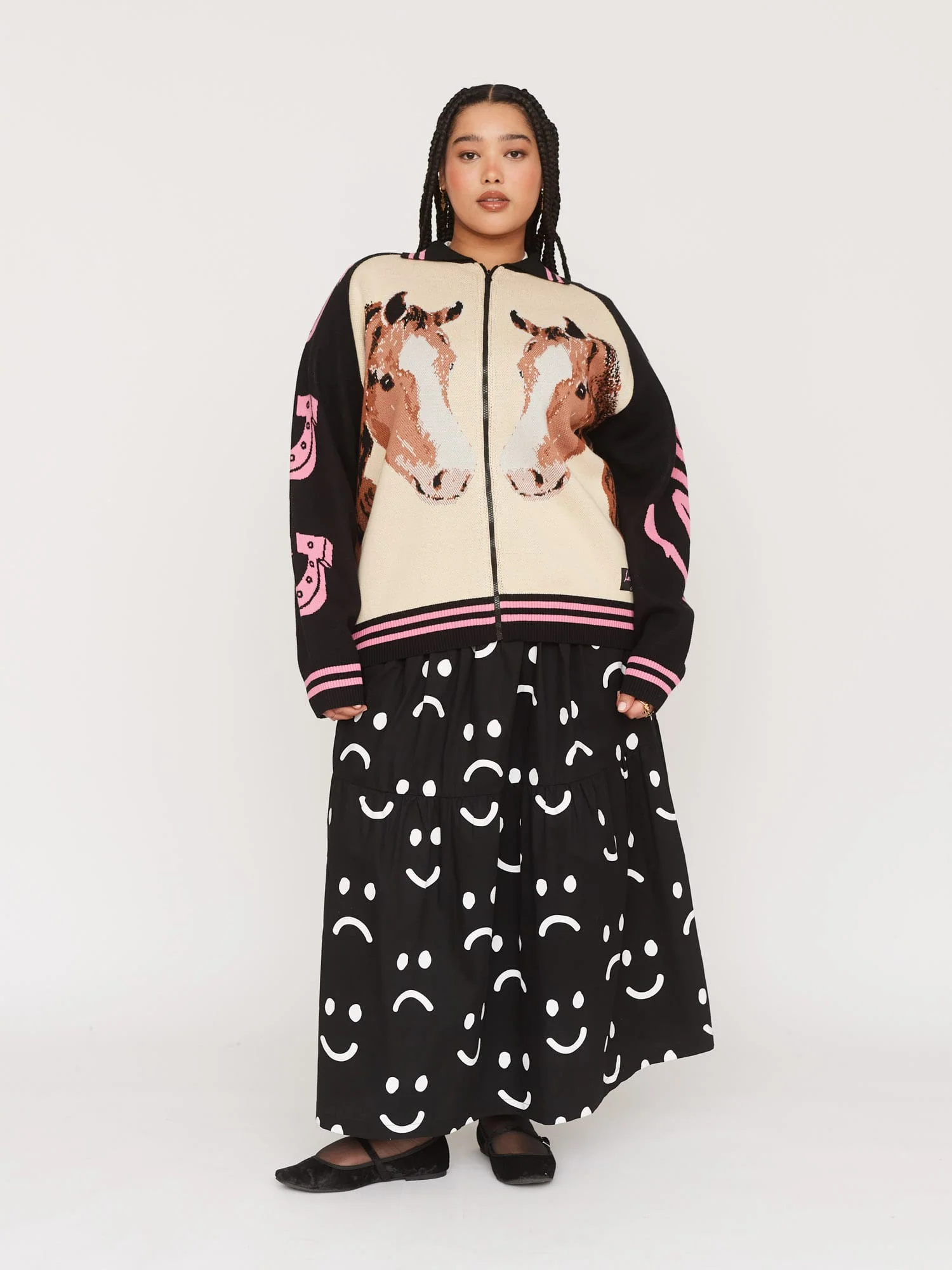 Lucky Horses Zip Cardigan - Image 8