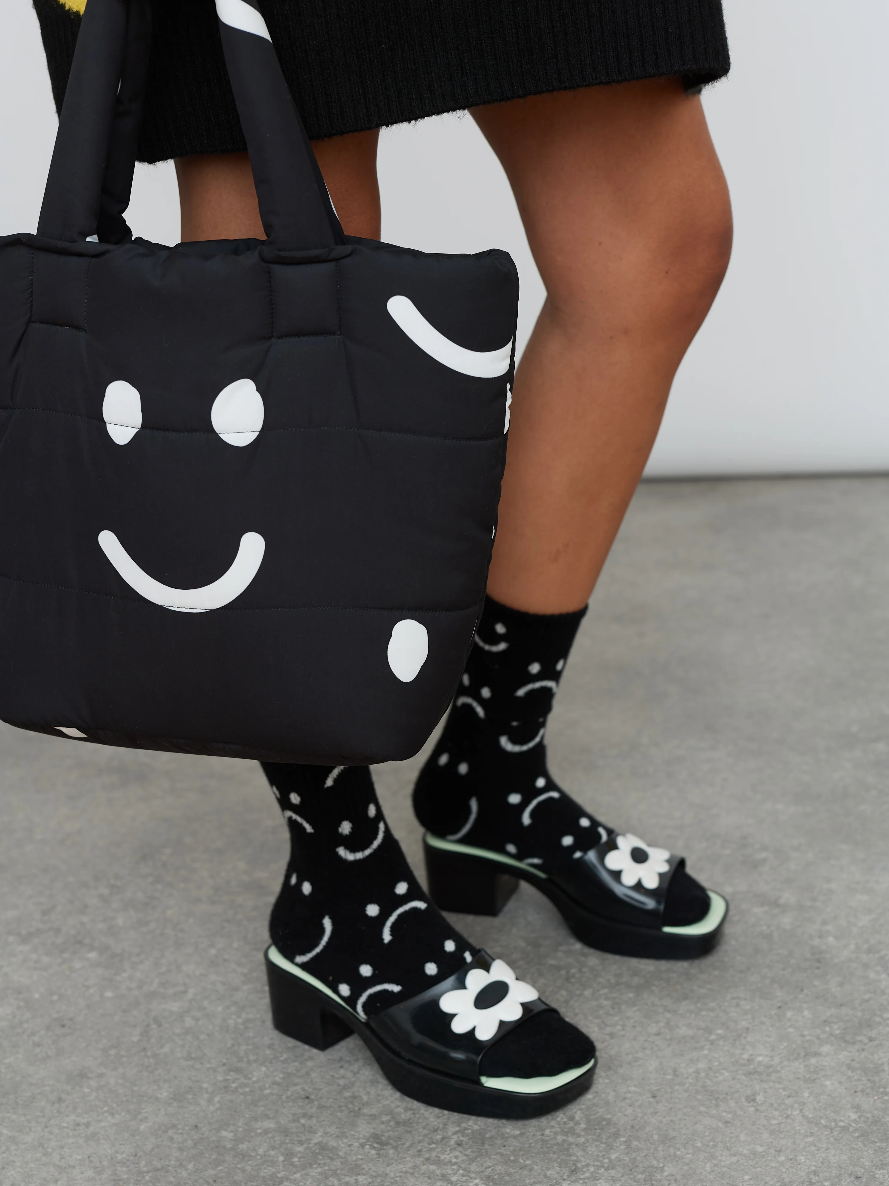 Melissa x Lazy Oaf Black Shape Sandal - Image 3