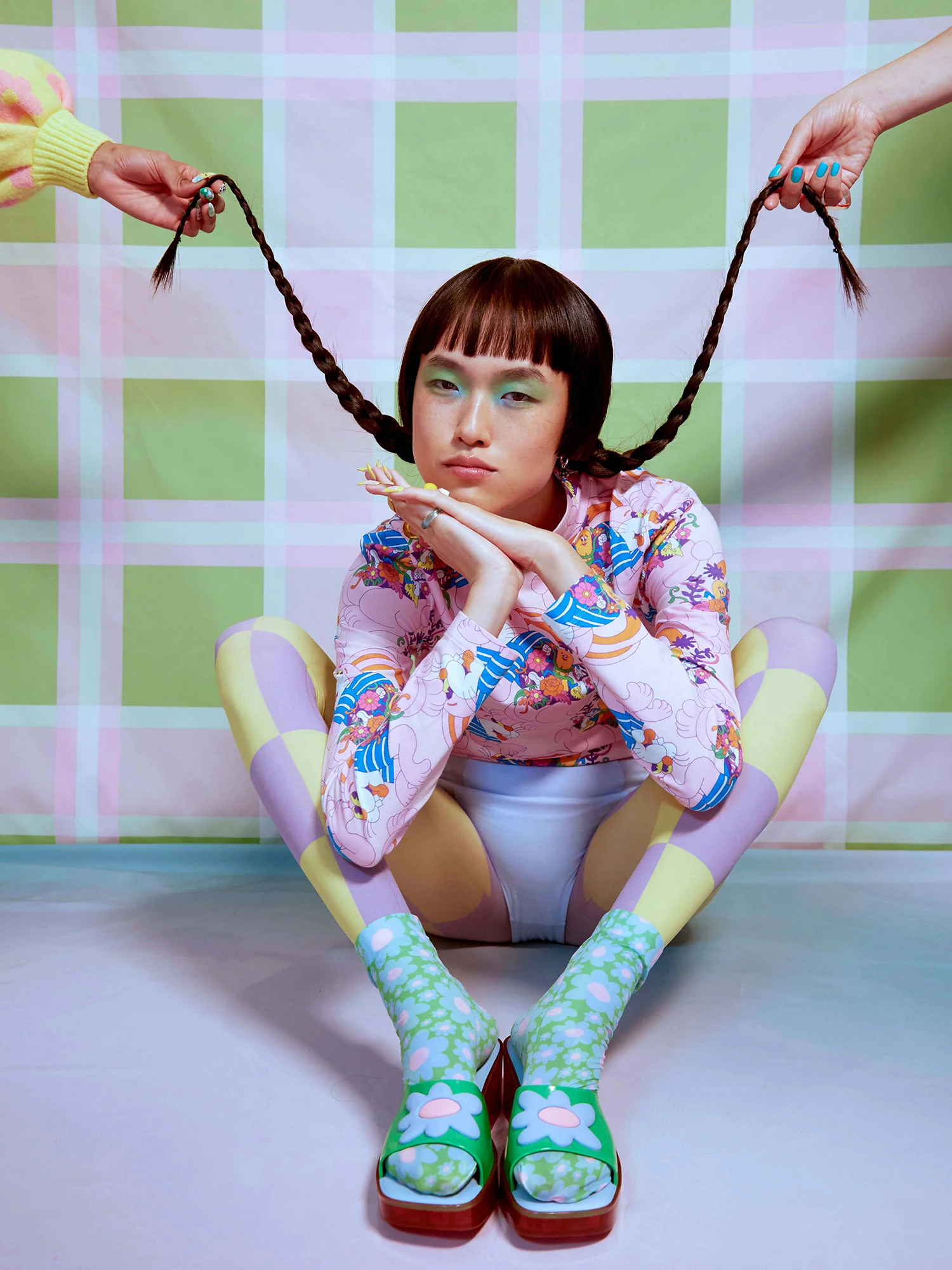 Melissa x Lazy Oaf Green Shape Sandal - Image 3