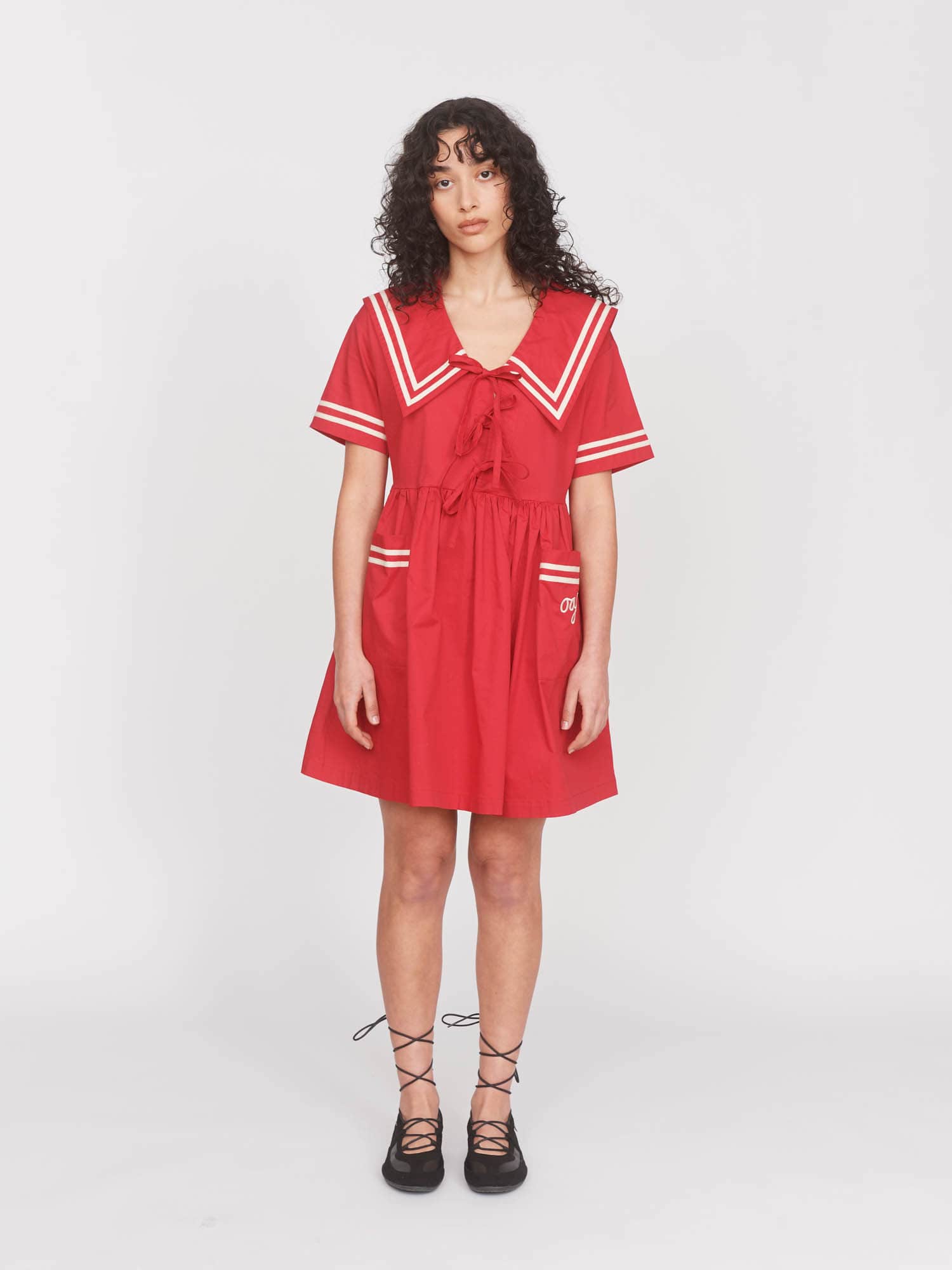 Red Mini Sailor Dress