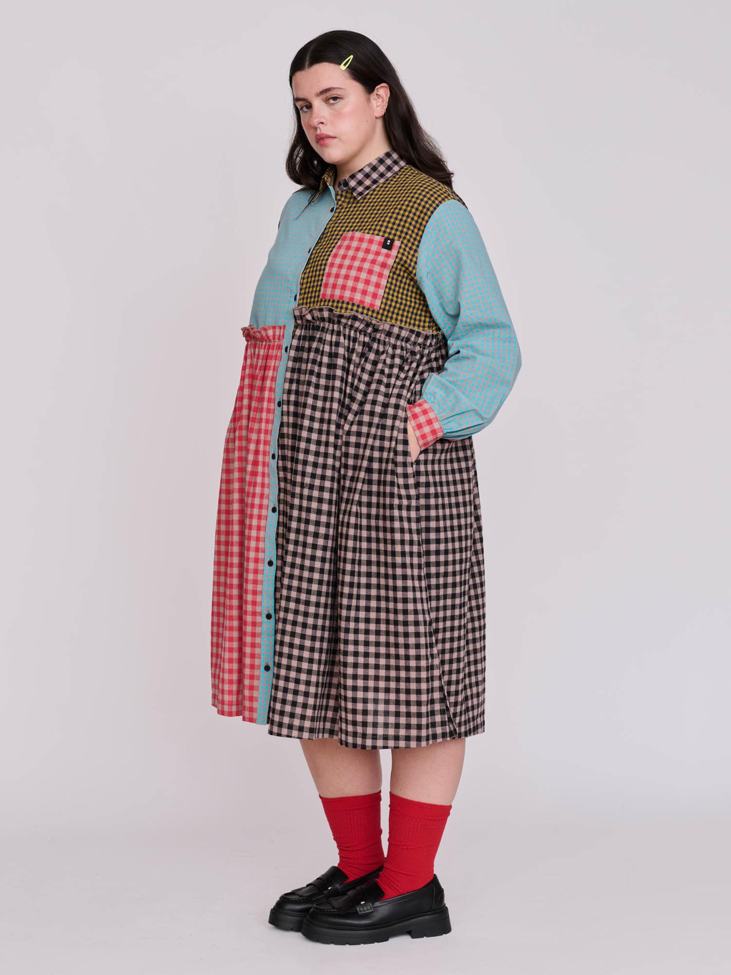 Mismatched Shirt Dress - Image 3