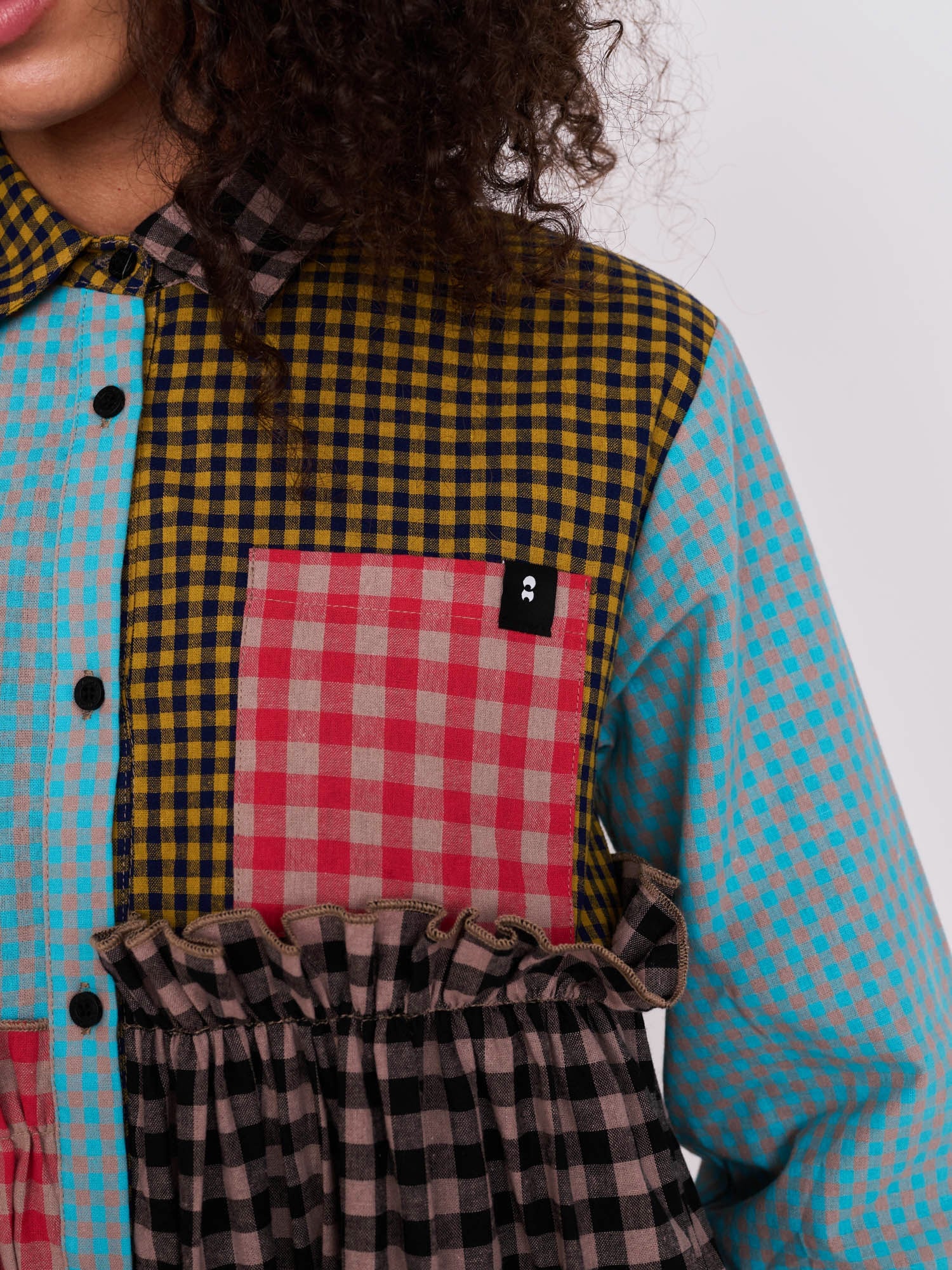 Mismatched Shirt Dress - Image 4