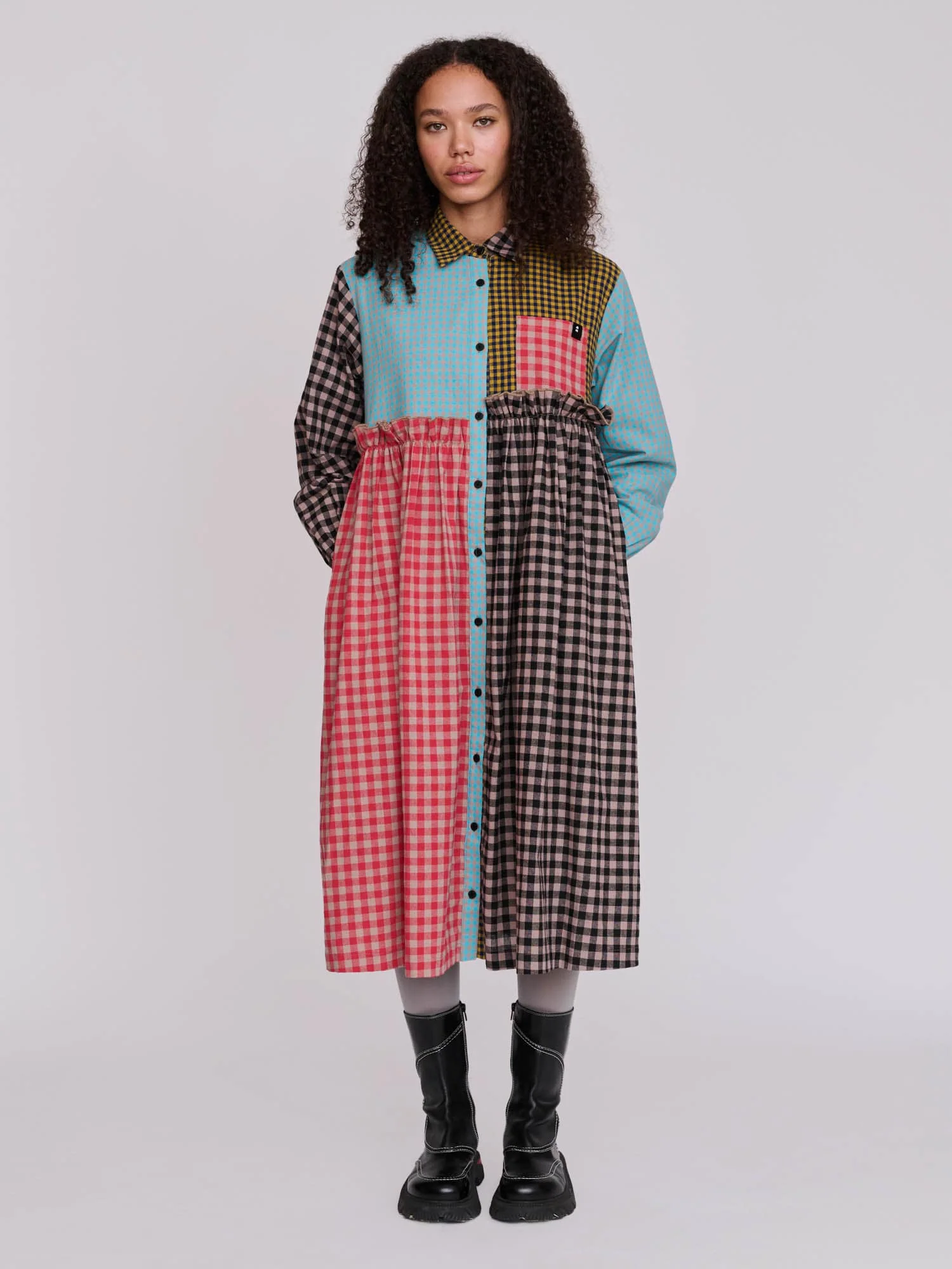 Mismatched Shirt Dress - Image 5