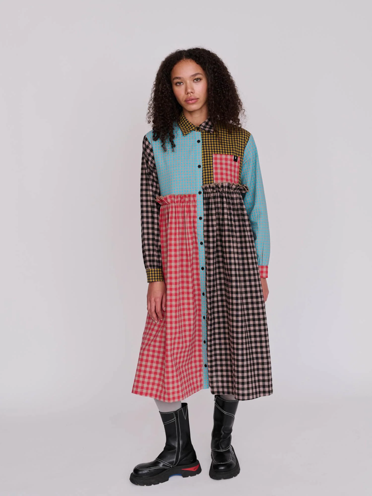 Mismatched Shirt Dress - Image 7