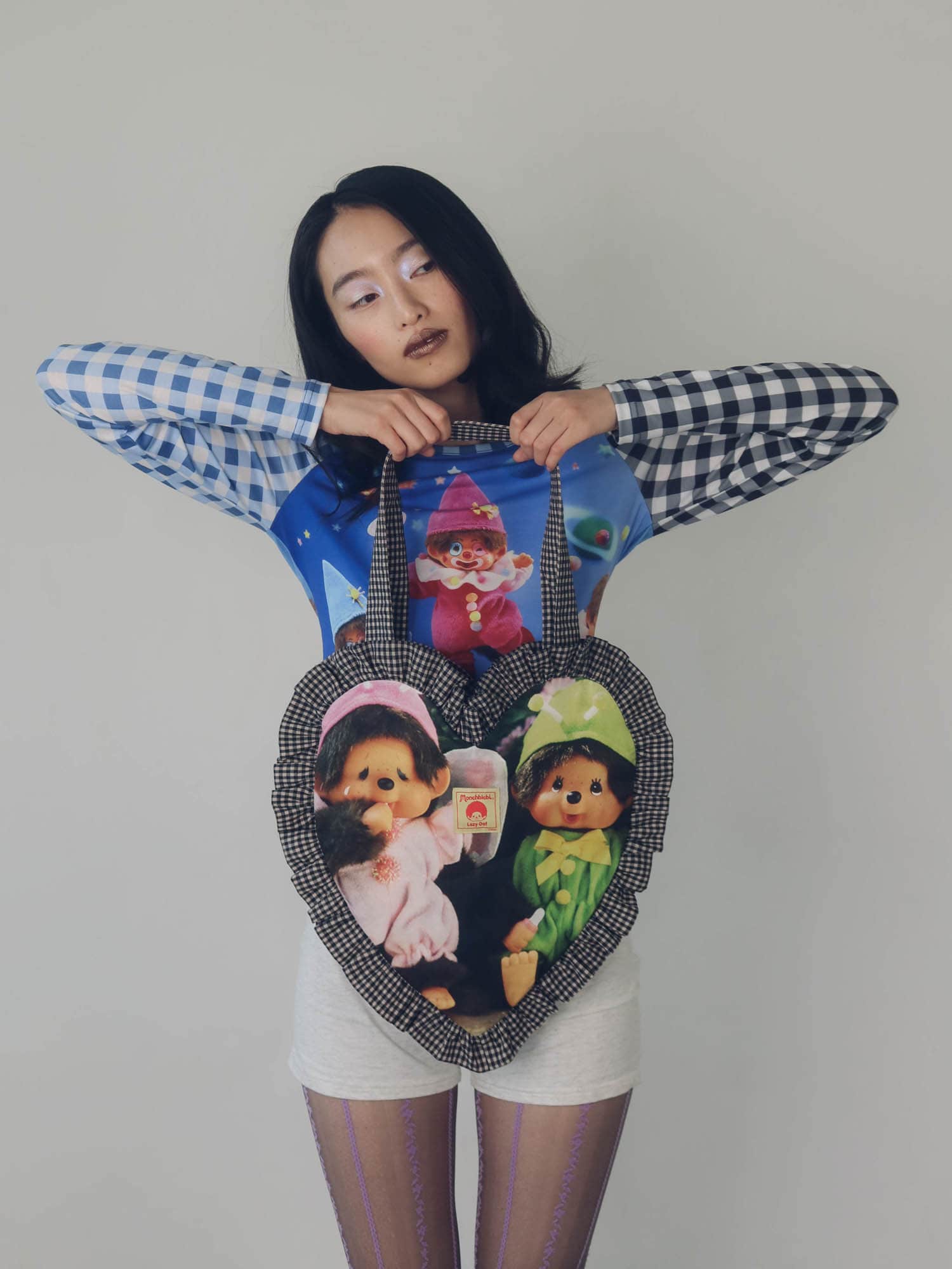 Monchhichi x Lazy Oaf Frill Bag - Image 3