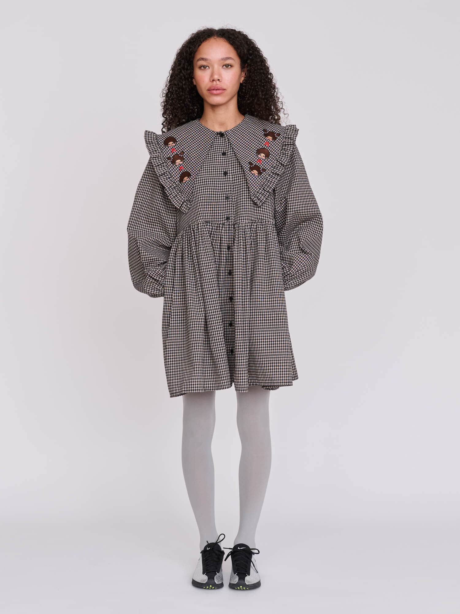 Monchhichi x Lazy Oaf Gingham Dress - Image 2