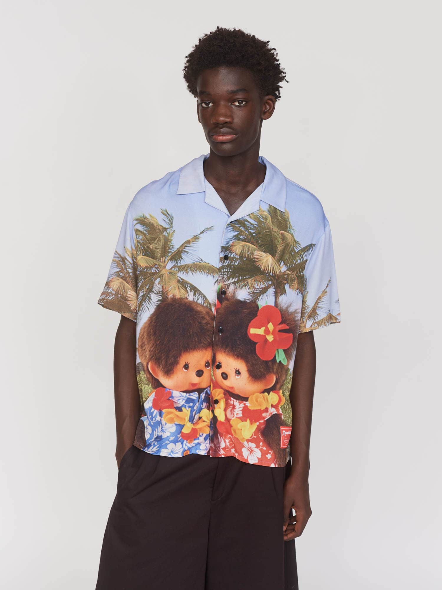 Monchhichi x Lazy Oaf Holiday Bowling Shirt - Image 2