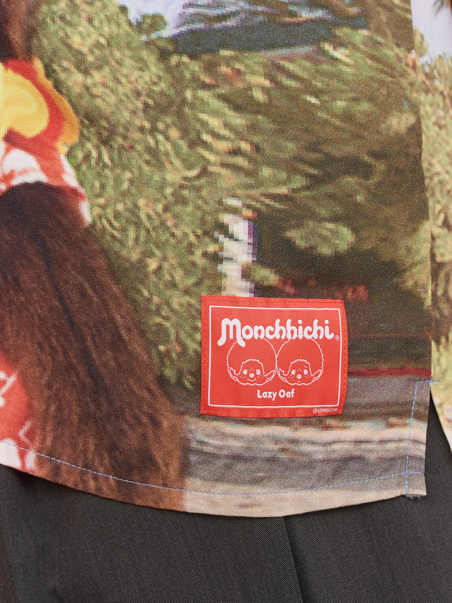 Monchhichi x Lazy Oaf Holiday Bowling Shirt - Image 8