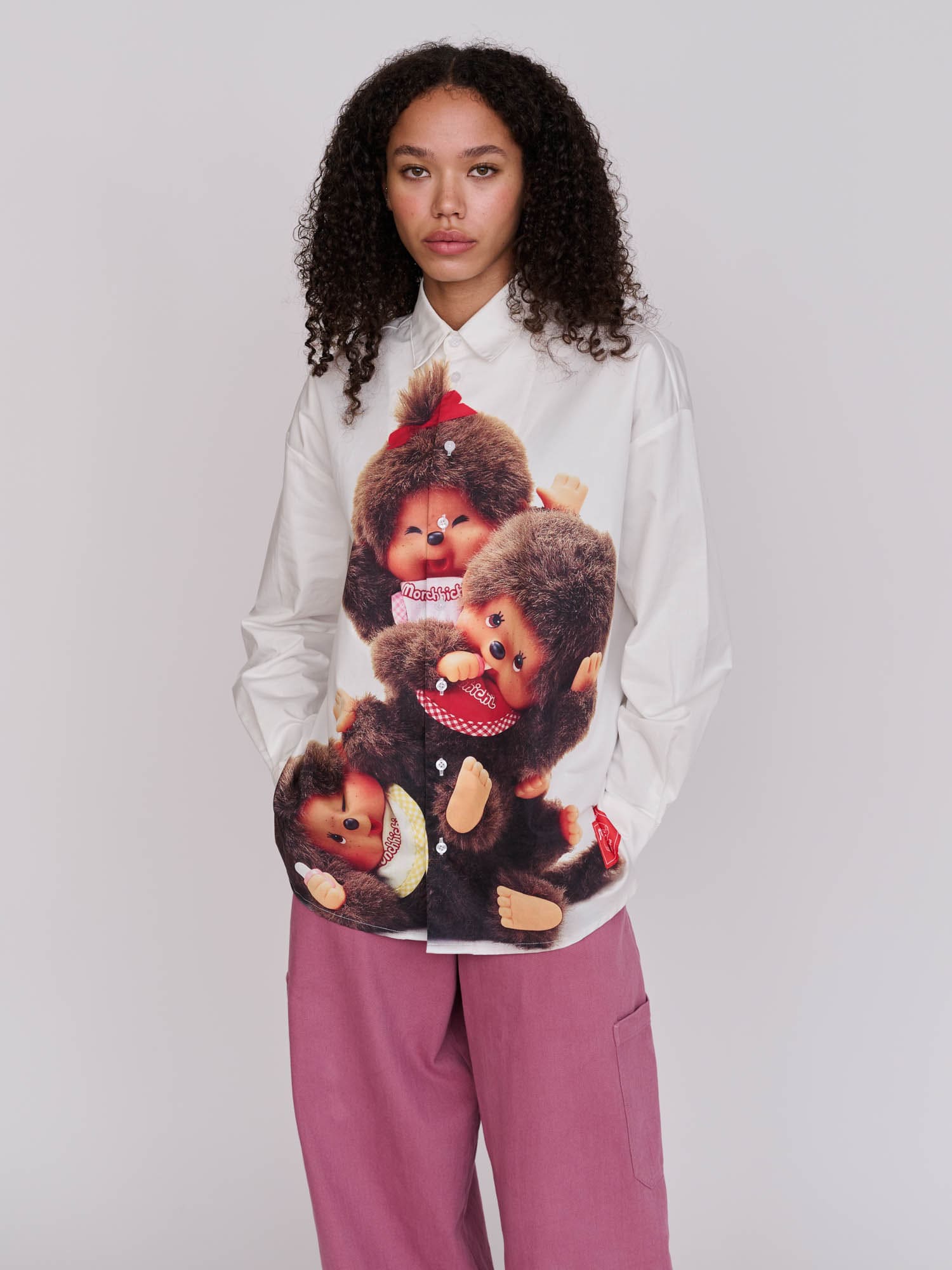 Monchhichi x Lazy Oaf Long Sleeve Shirt - Image 3