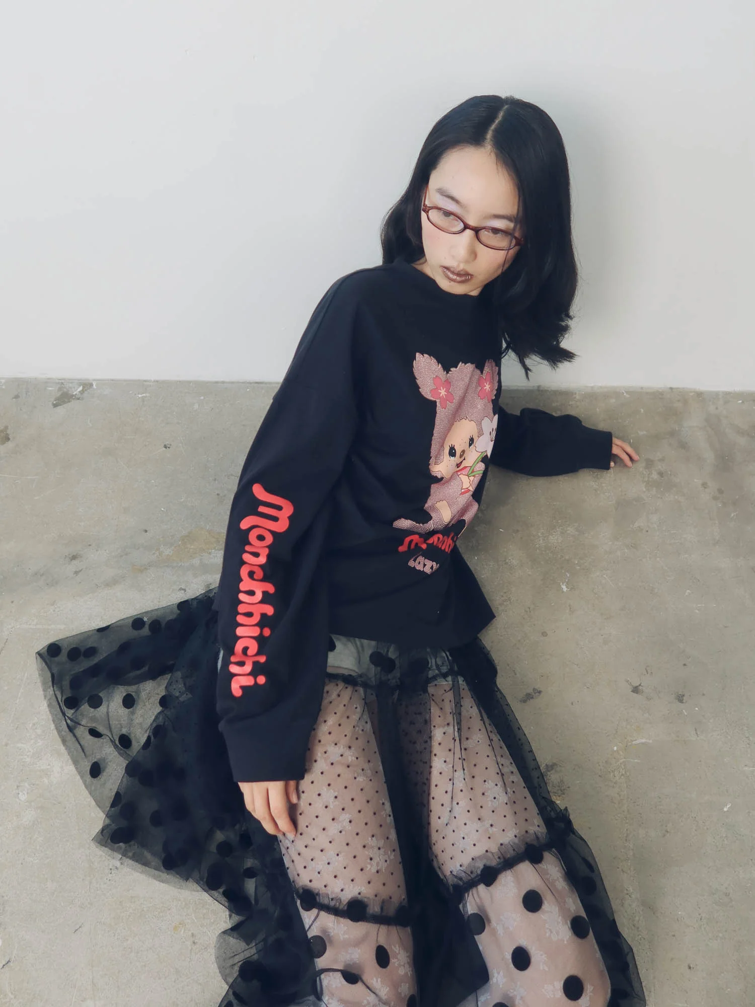 Monchhichi x Lazy Oaf Long Sleeve Tee - Image 3