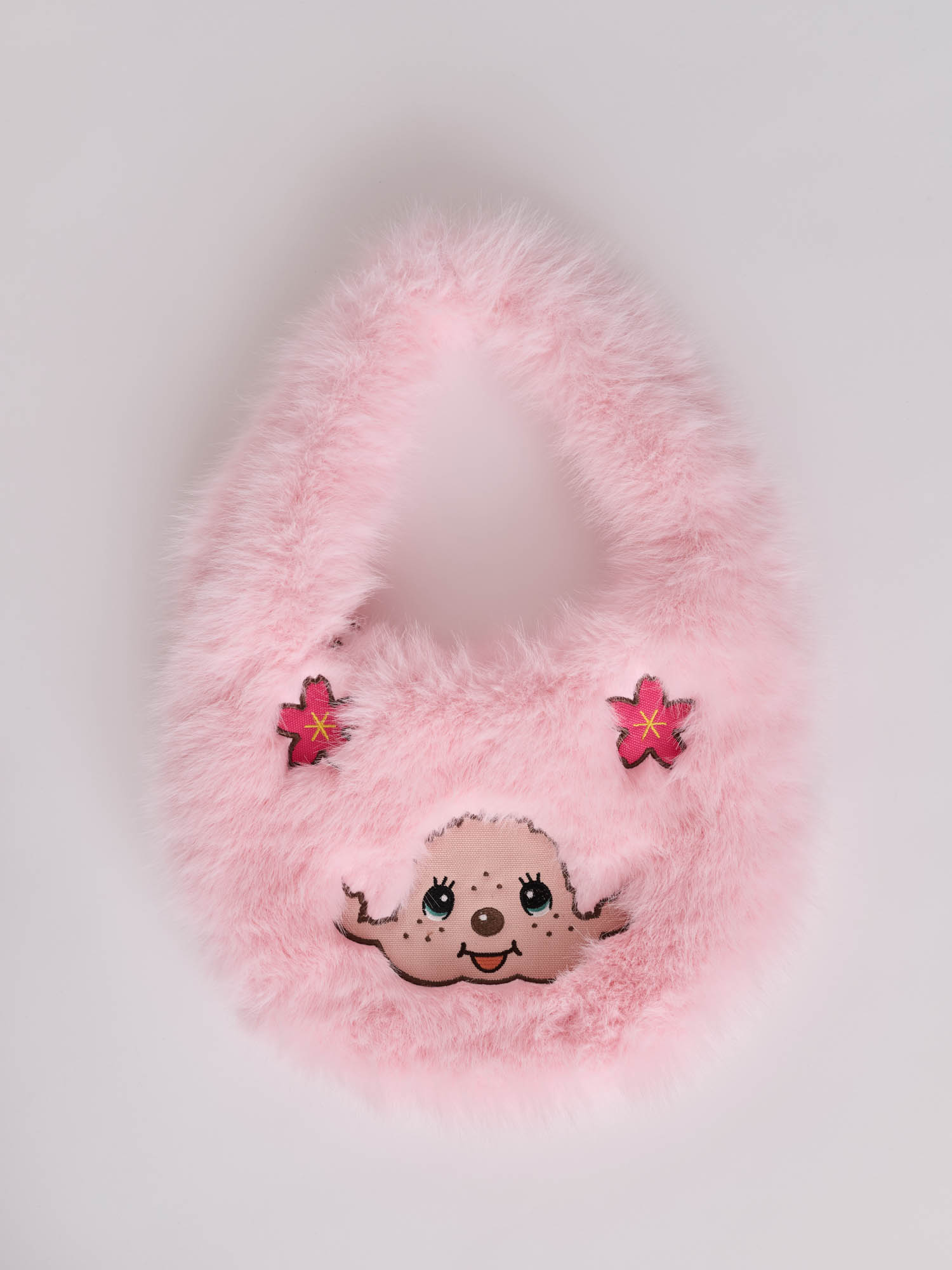 Monchhichi x Lazy Oaf Mini Pink Floofy Bag - Image 4