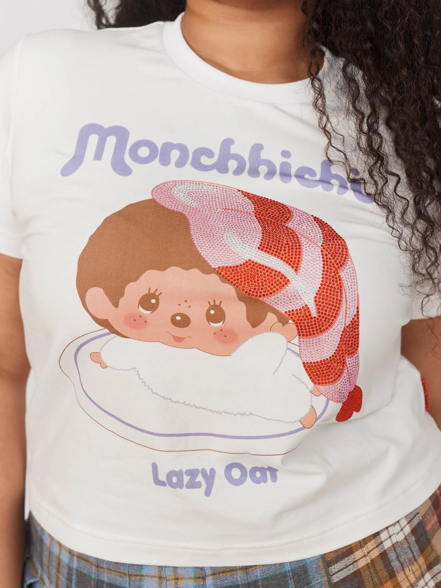 Monchhichi x Lazy Oaf Sushi Gem Fitted Tee - Image 2
