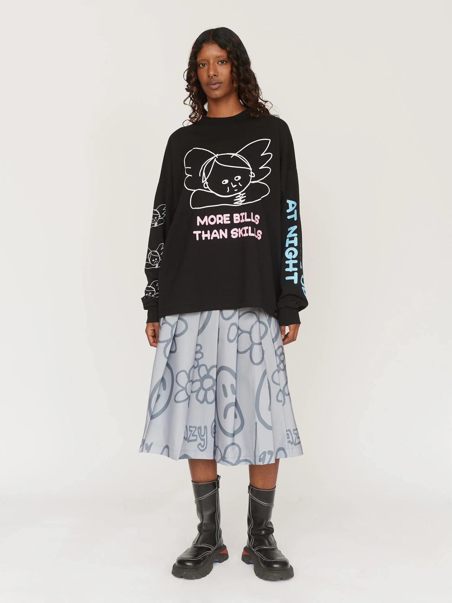 More Bills Than Skills Long-Sleeve T-Shirt - Image 5