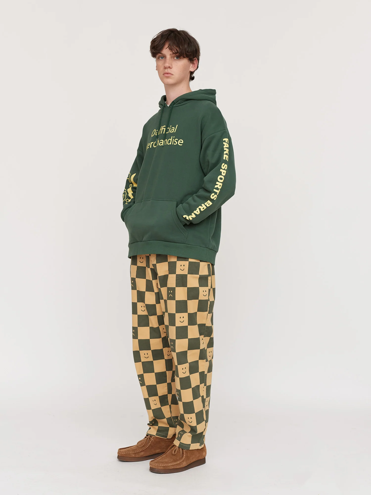 Mustard Checkerboard Tokyo Pants - Image 2