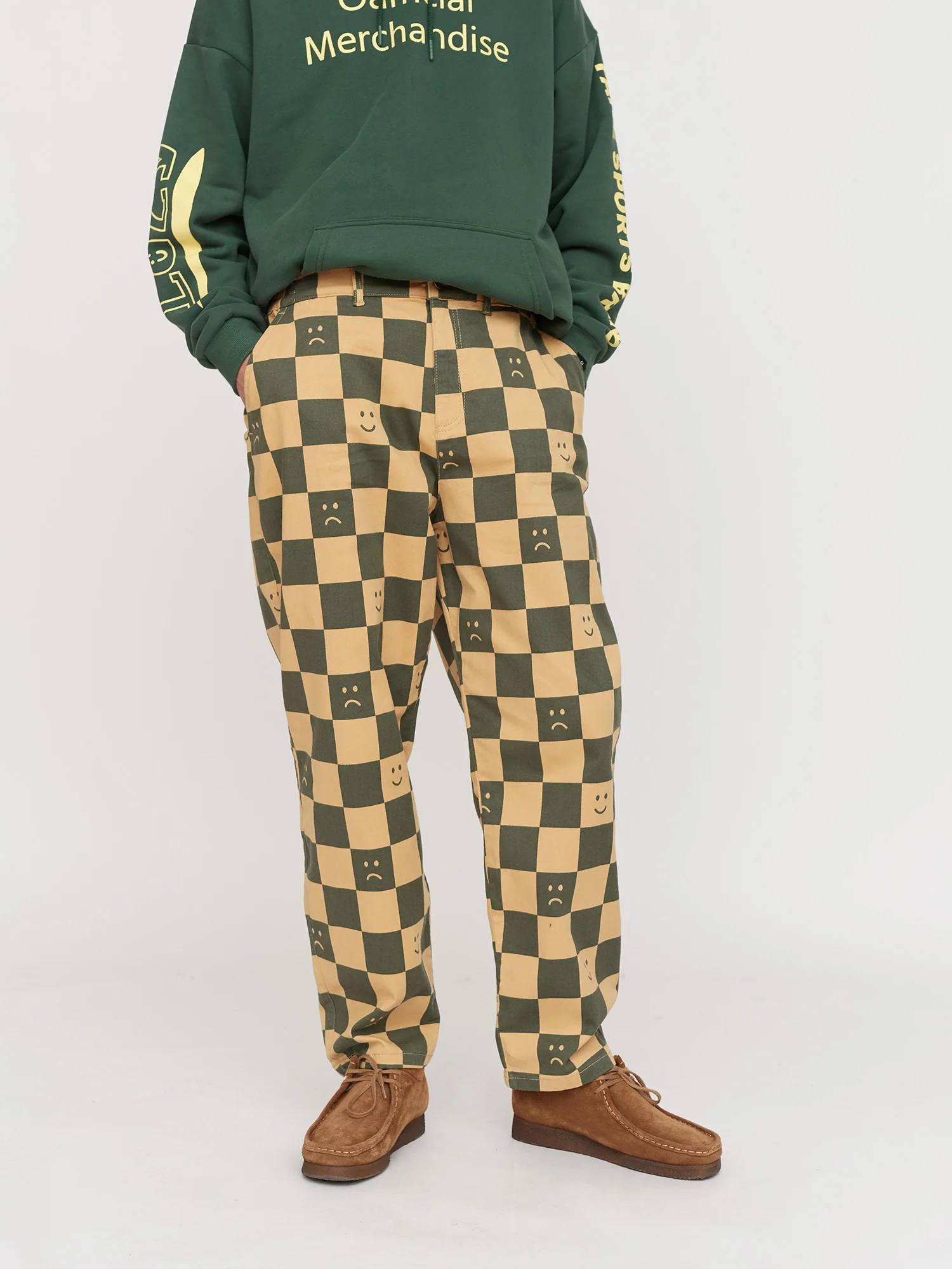 Mustard Checkerboard Tokyo Pants - Image 4