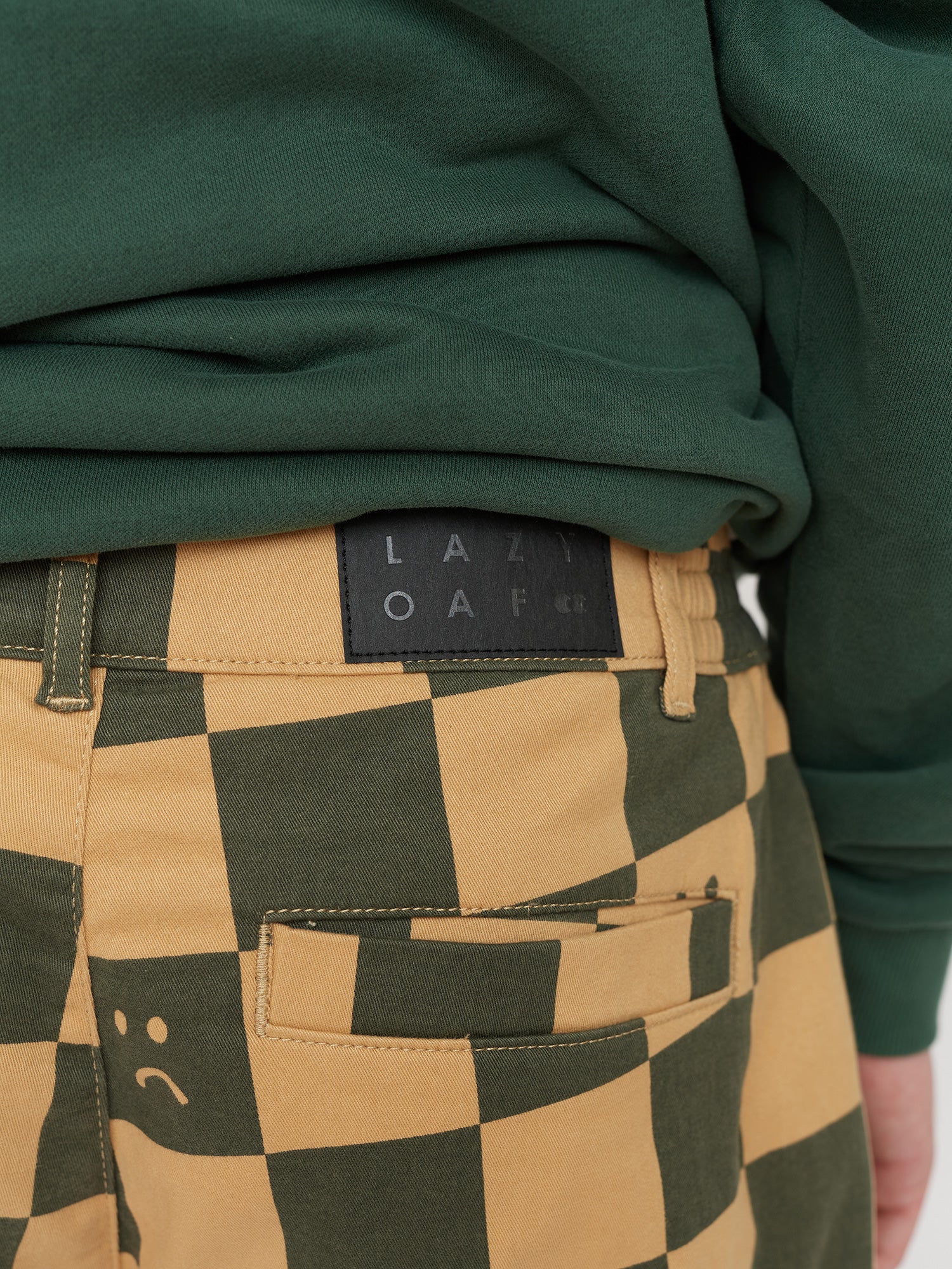 Mustard Checkerboard Tokyo Pants - Image 7