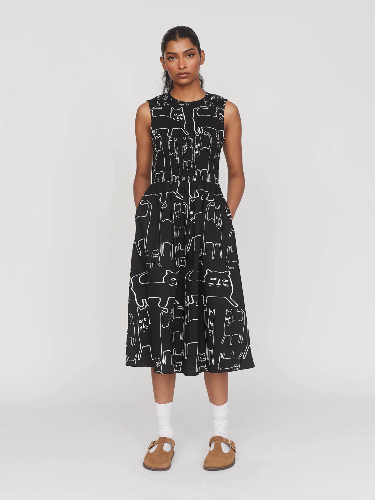 Nine Lives Shirred Dress - Image 5