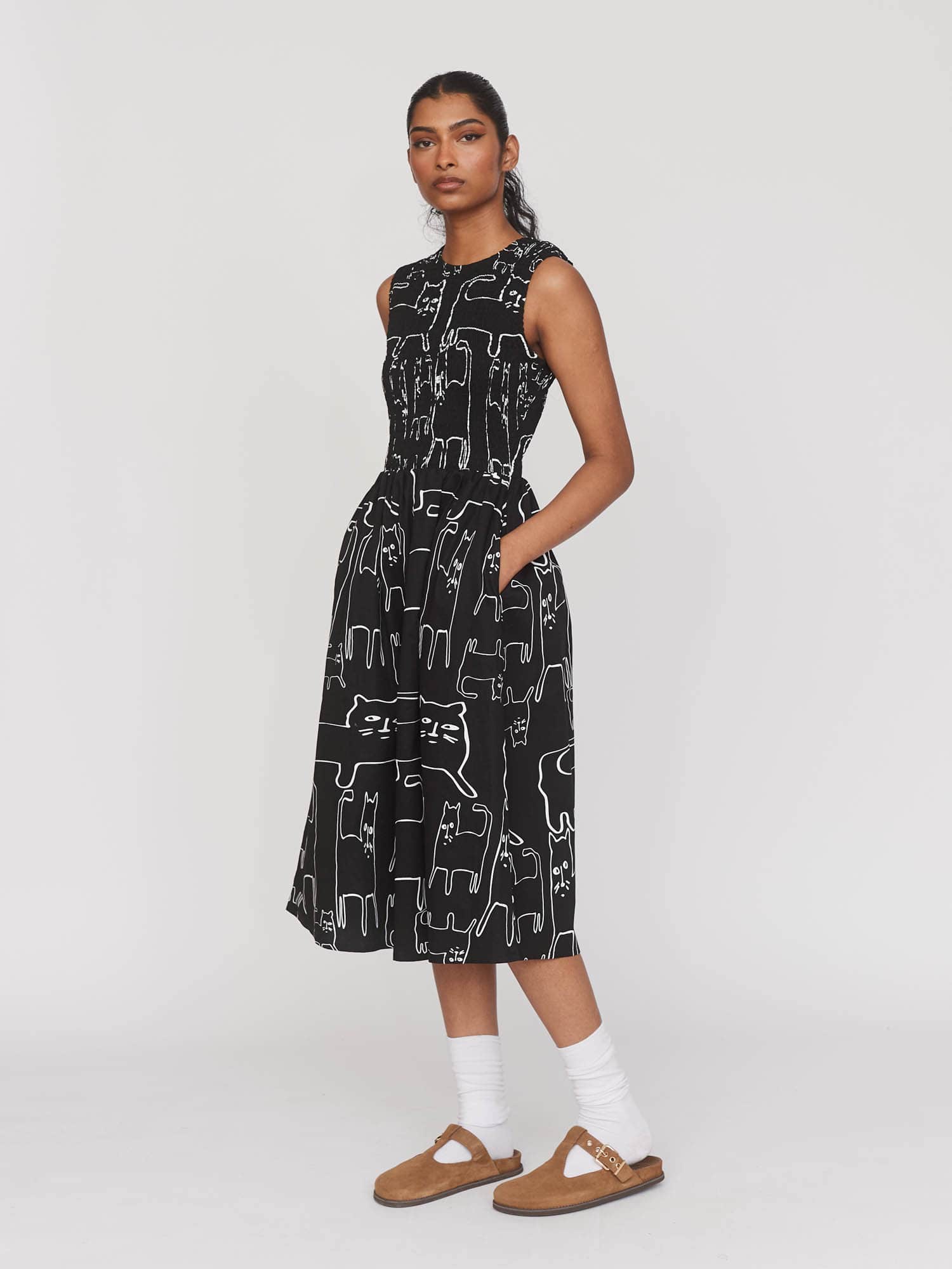 Nine Lives Shirred Dress - Image 7