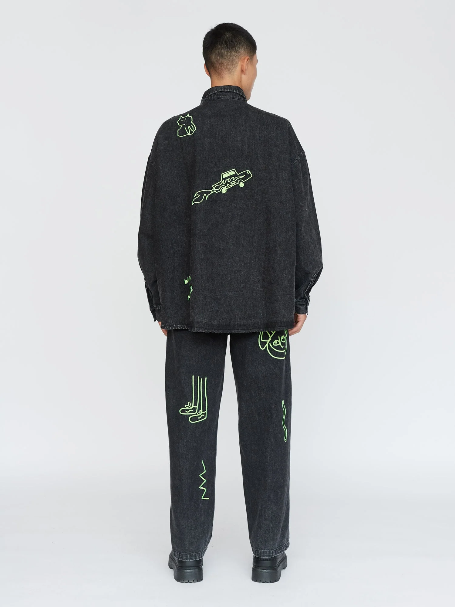 Not Now Oversized Denim Shirt - Image 3