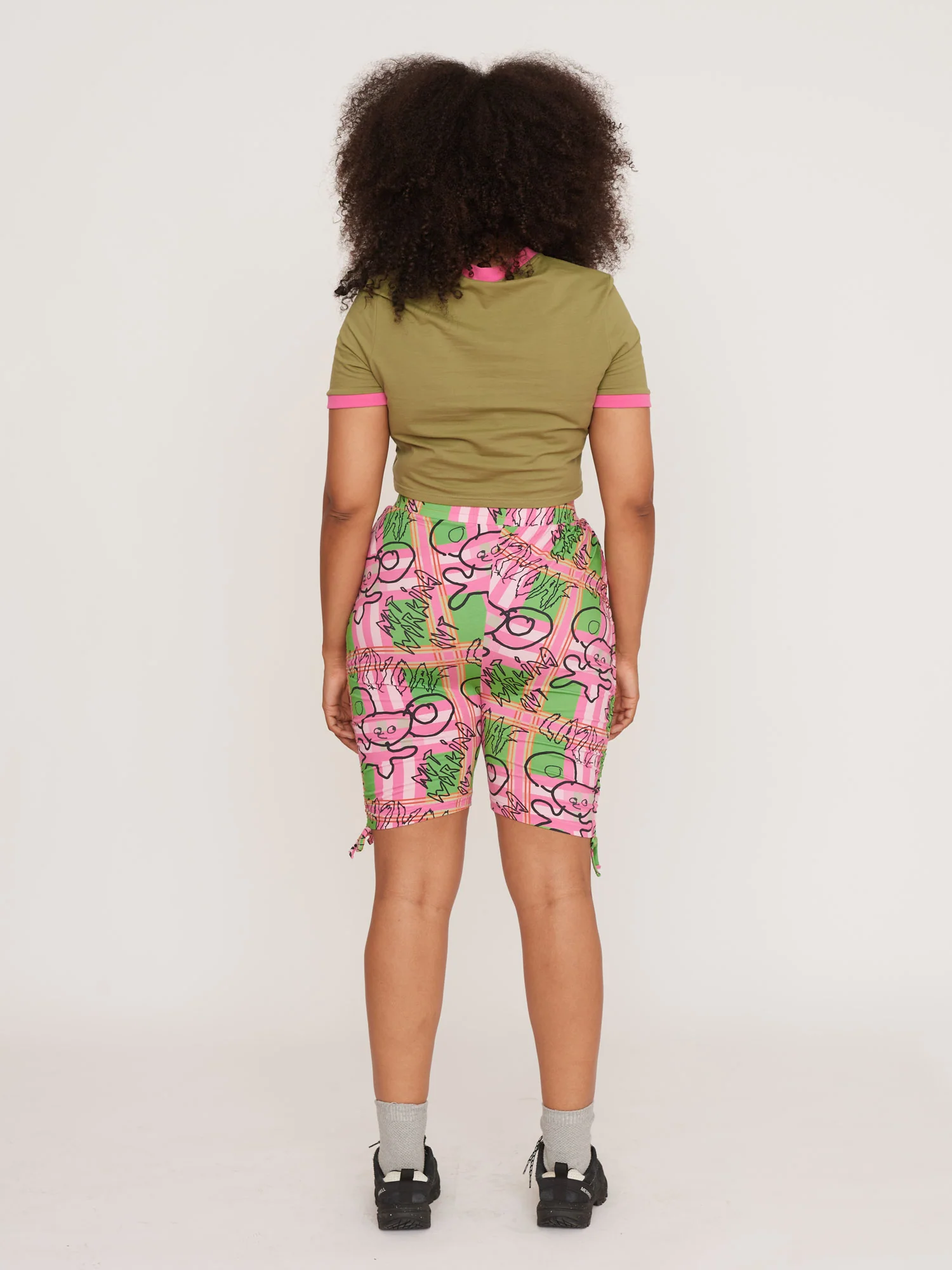 Not Working Out Rouched Cycling Shorts - Image 4