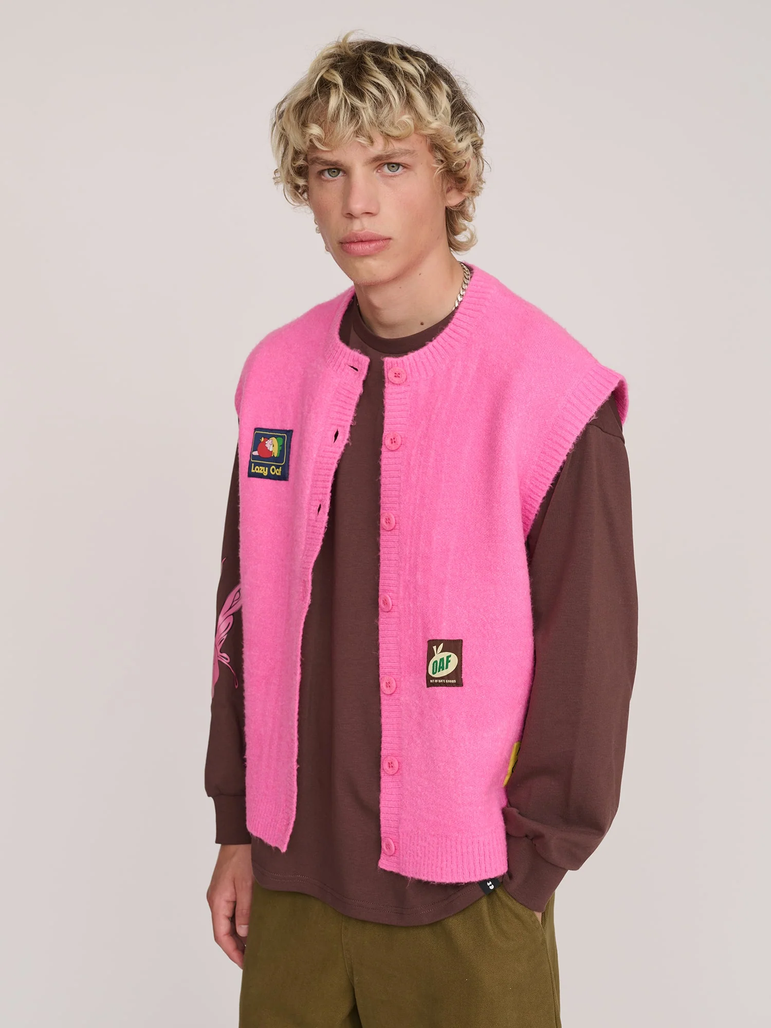 Oaf Labels Button Through Vest