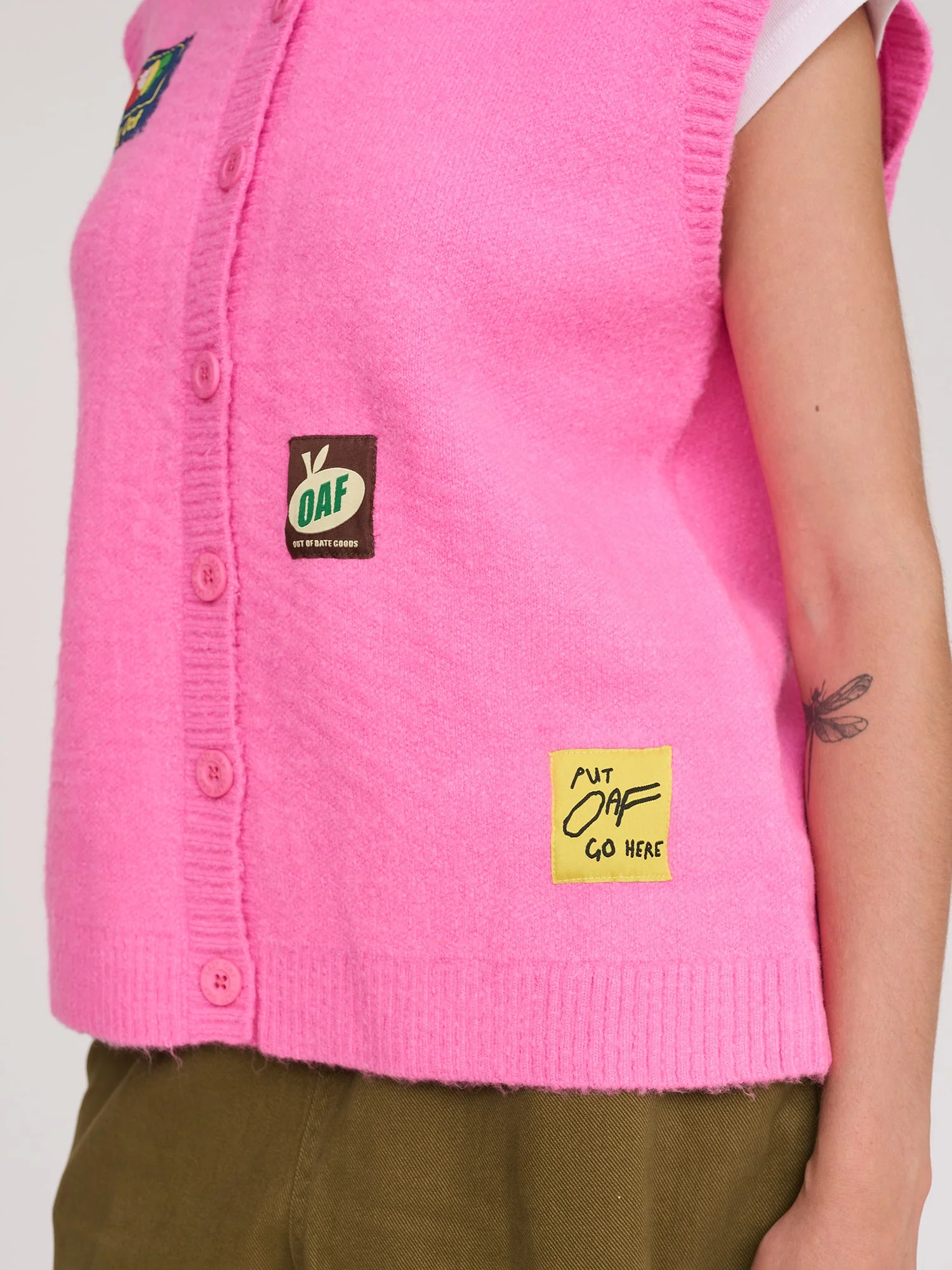 Oaf Labels Button Through Vest - Image 6