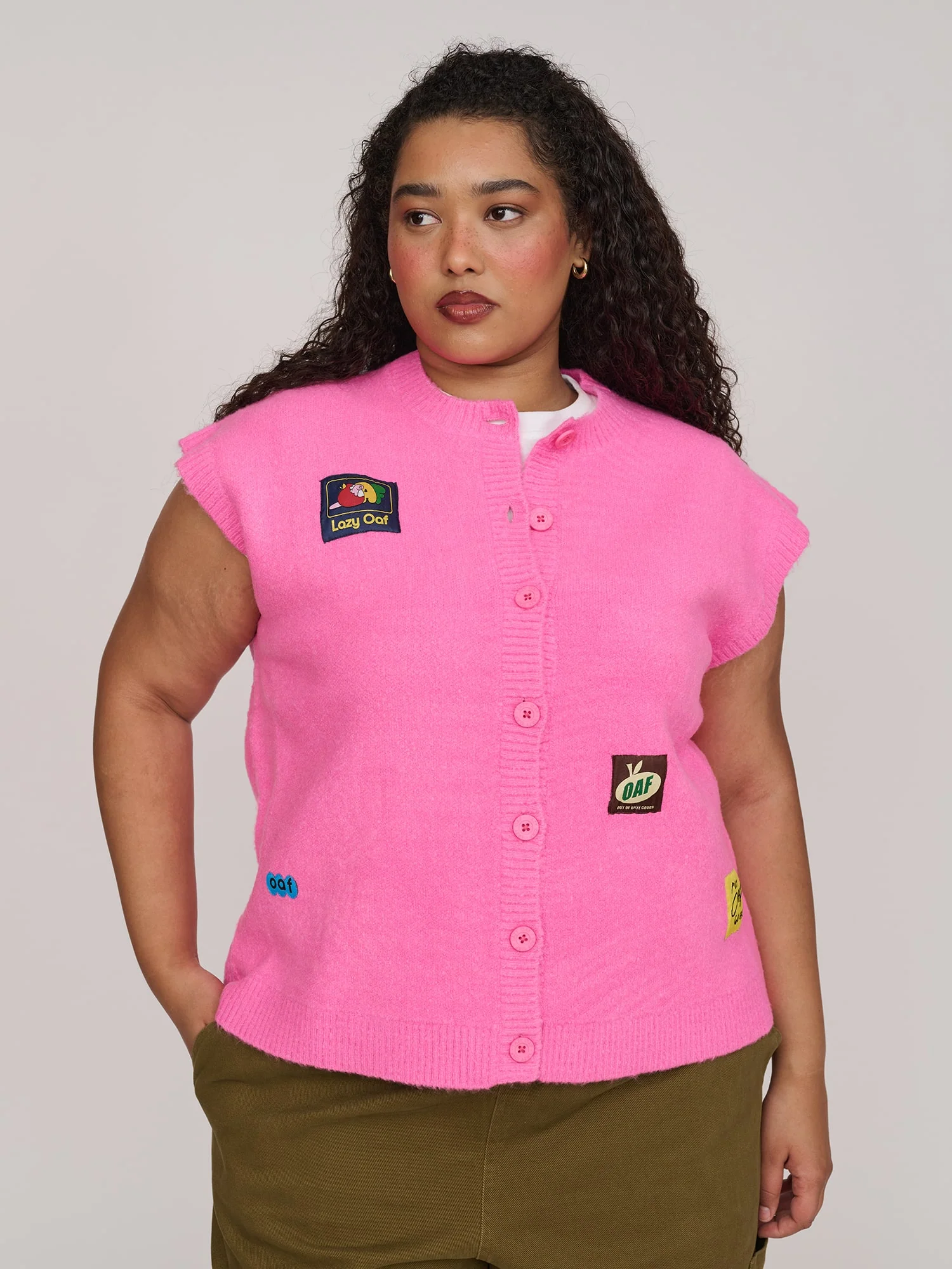 Oaf Labels Button Through Vest - Image 8