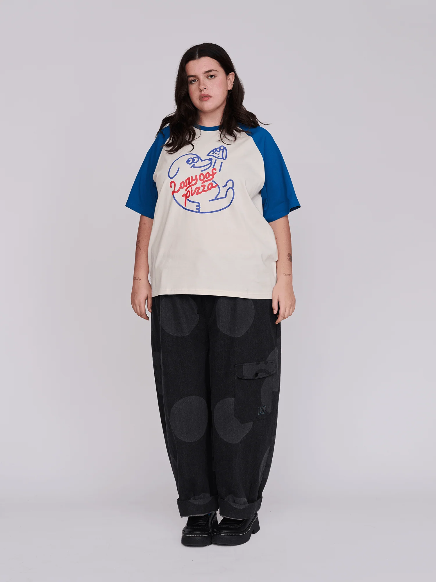 Oaf Pizza Raglan T-Shirt - Image 3