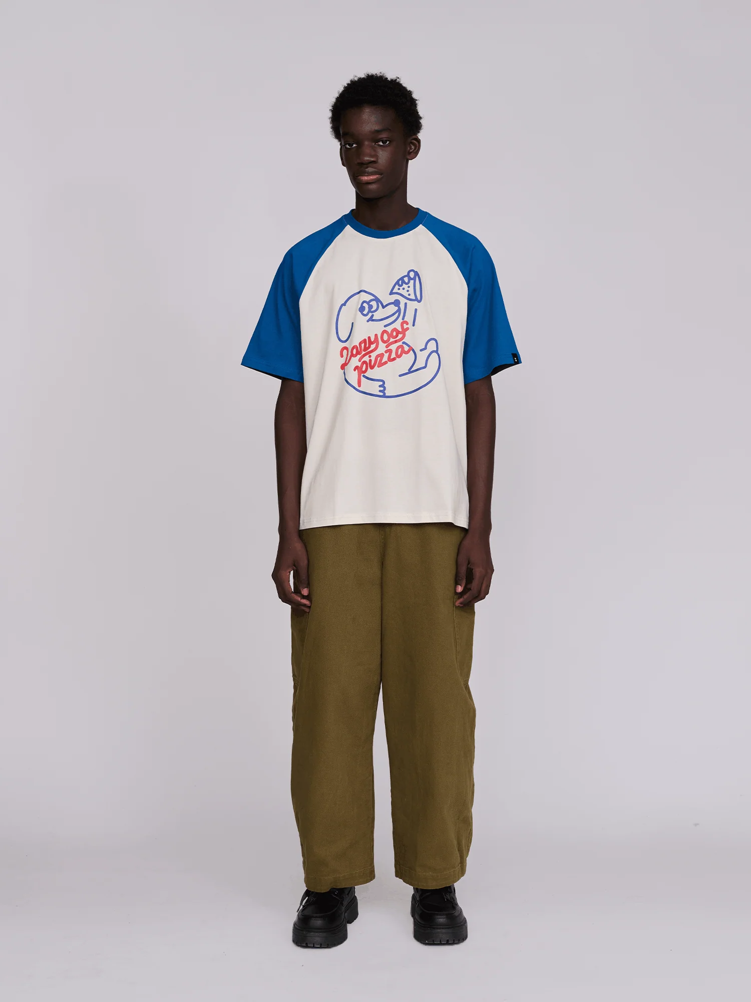 Oaf Pizza Raglan T-Shirt - Image 5