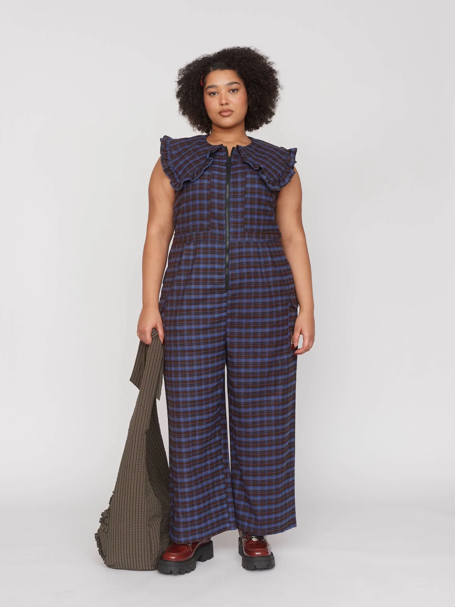 Oaf So Good Big Collar Gilet Jumpsuit - Image 2
