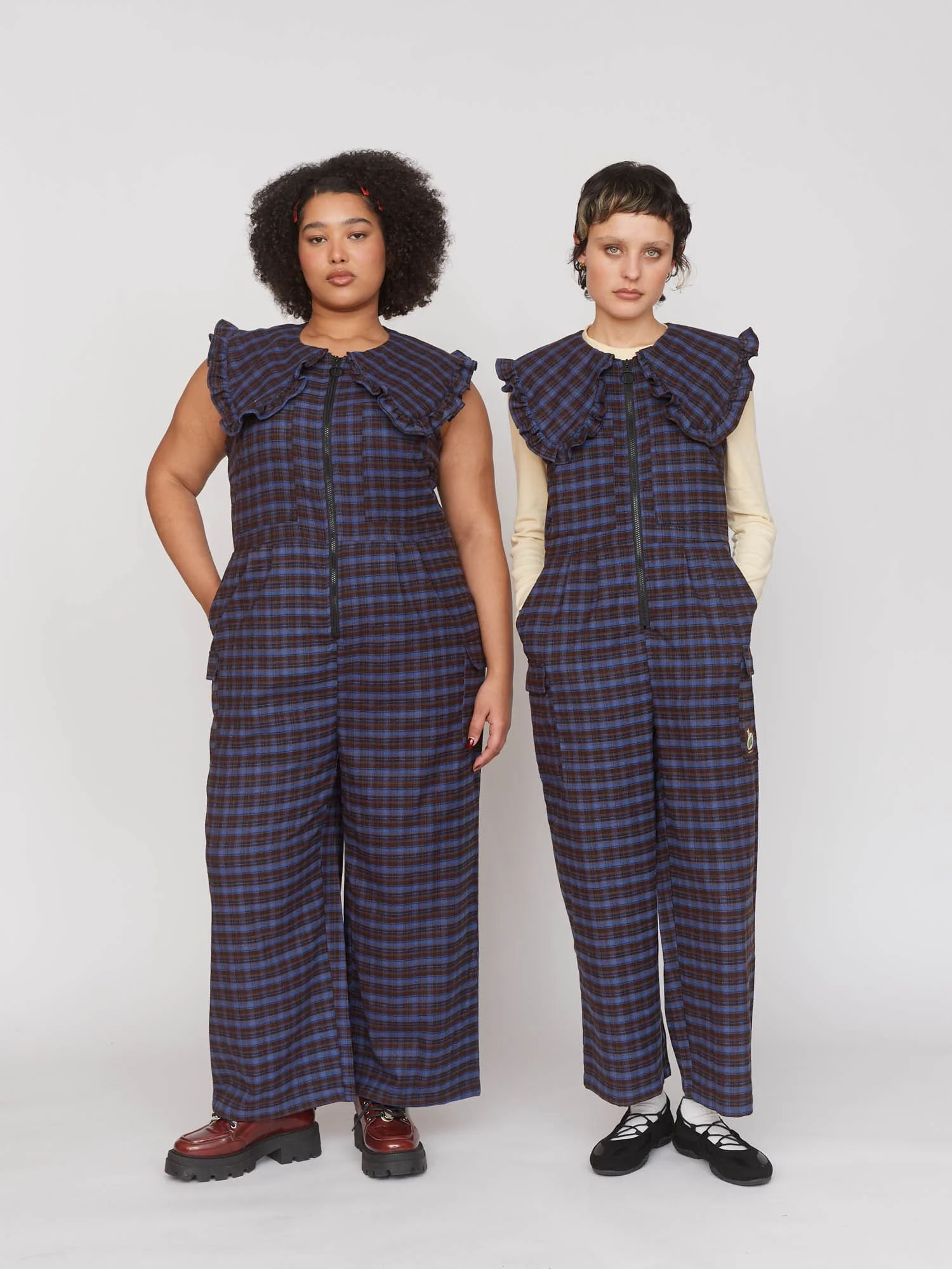 Oaf So Good Big Collar Gilet Jumpsuit - Image 3