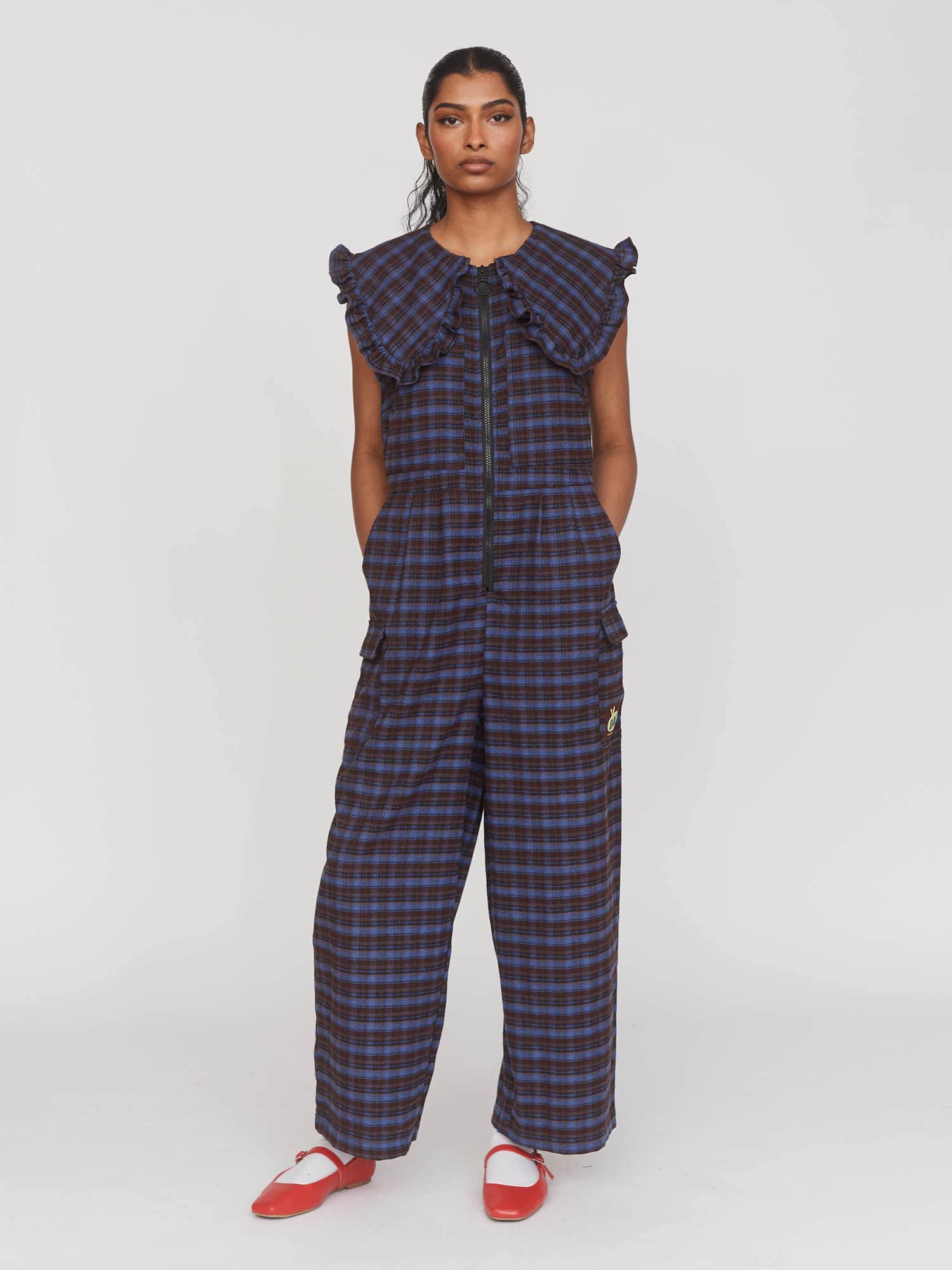 Oaf So Good Big Collar Gilet Jumpsuit - Image 5