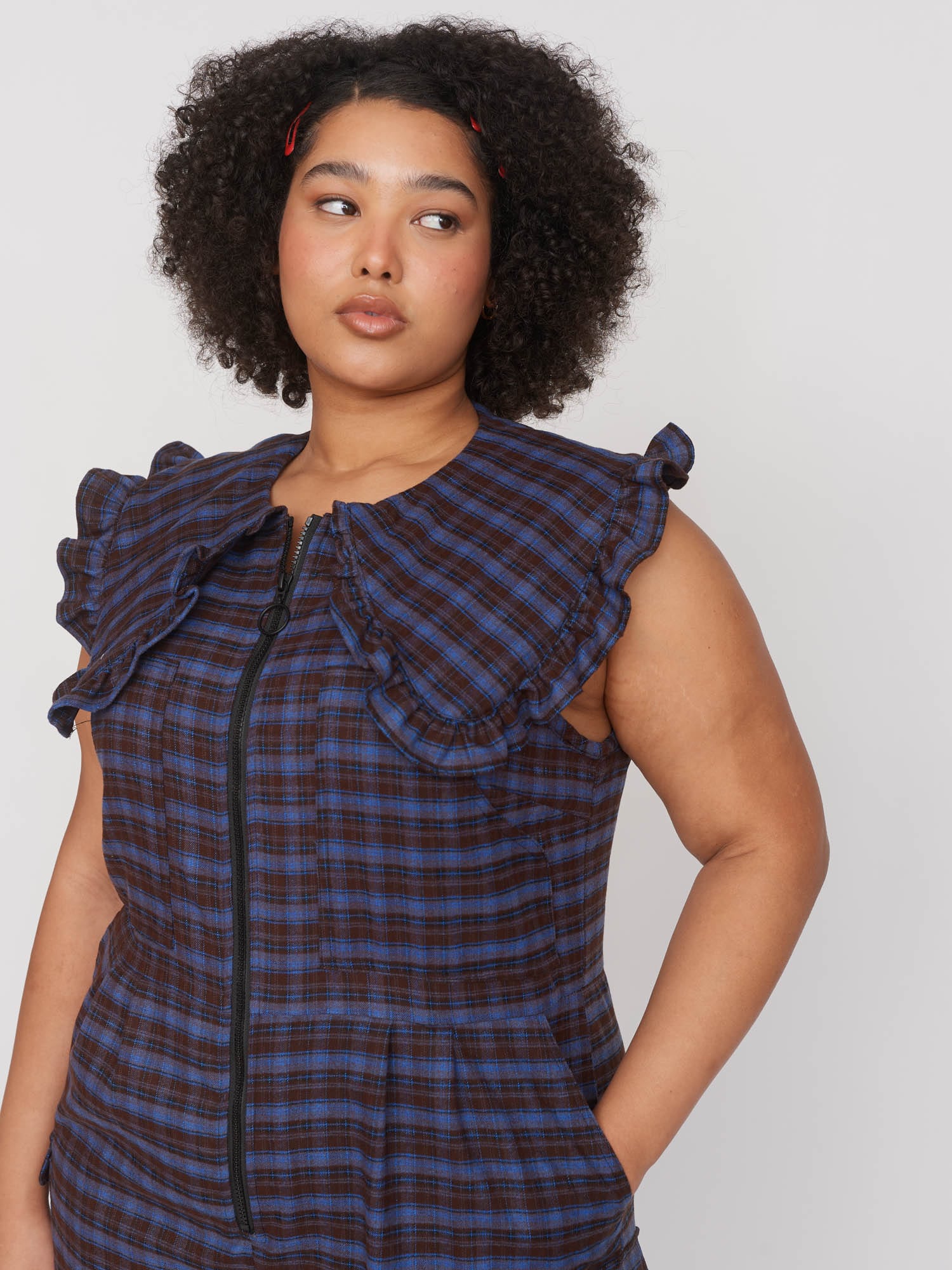 Oaf So Good Big Collar Gilet Jumpsuit - Image 8