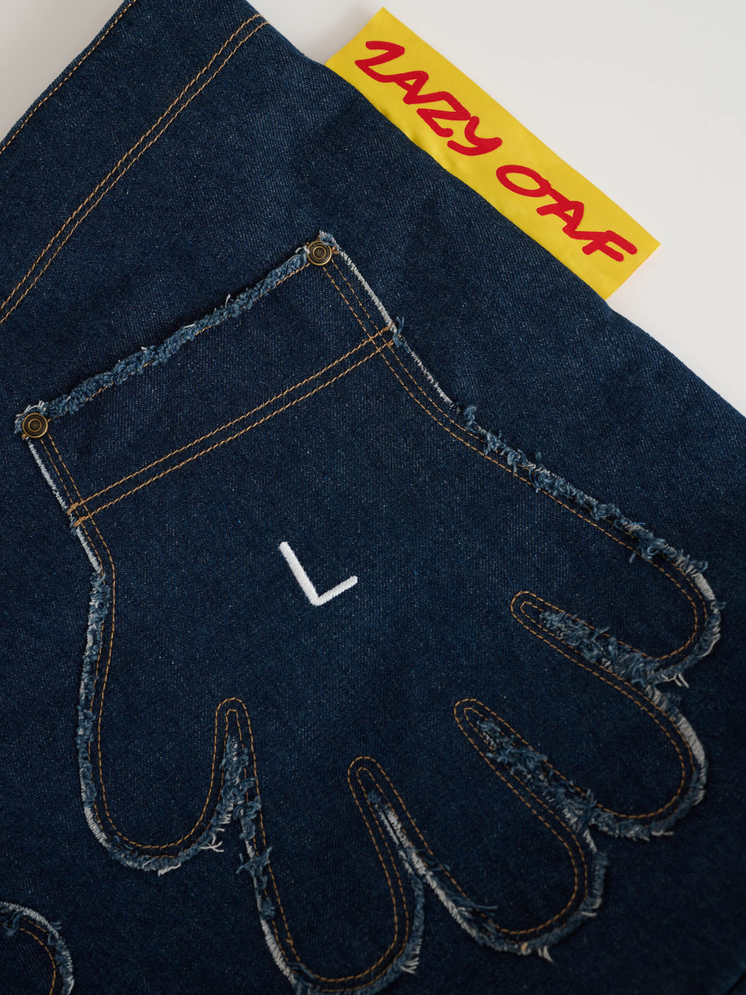 Out Of Hand Denim Tote Bag - Image 2