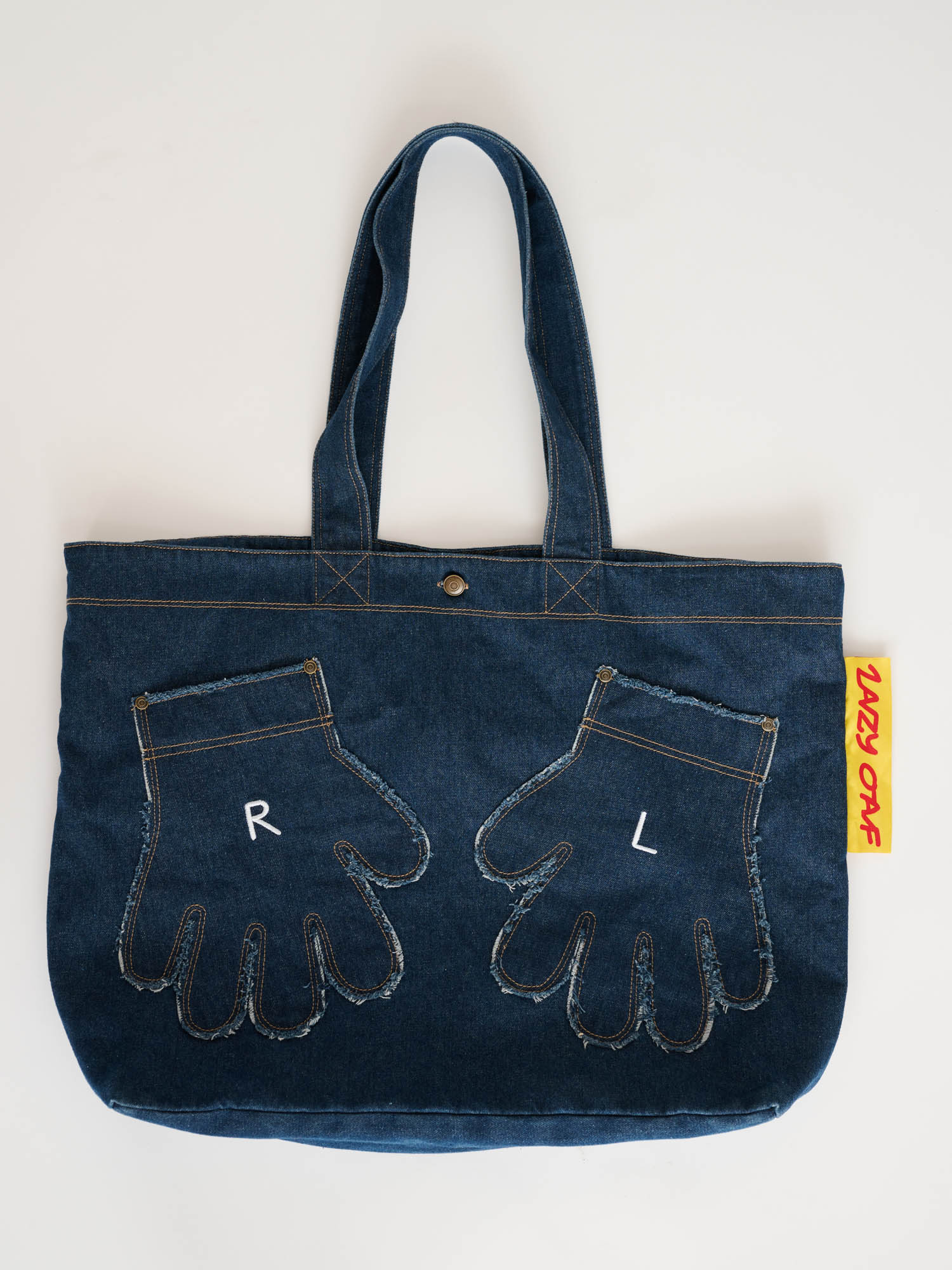 Out Of Hand Denim Tote Bag - Image 3