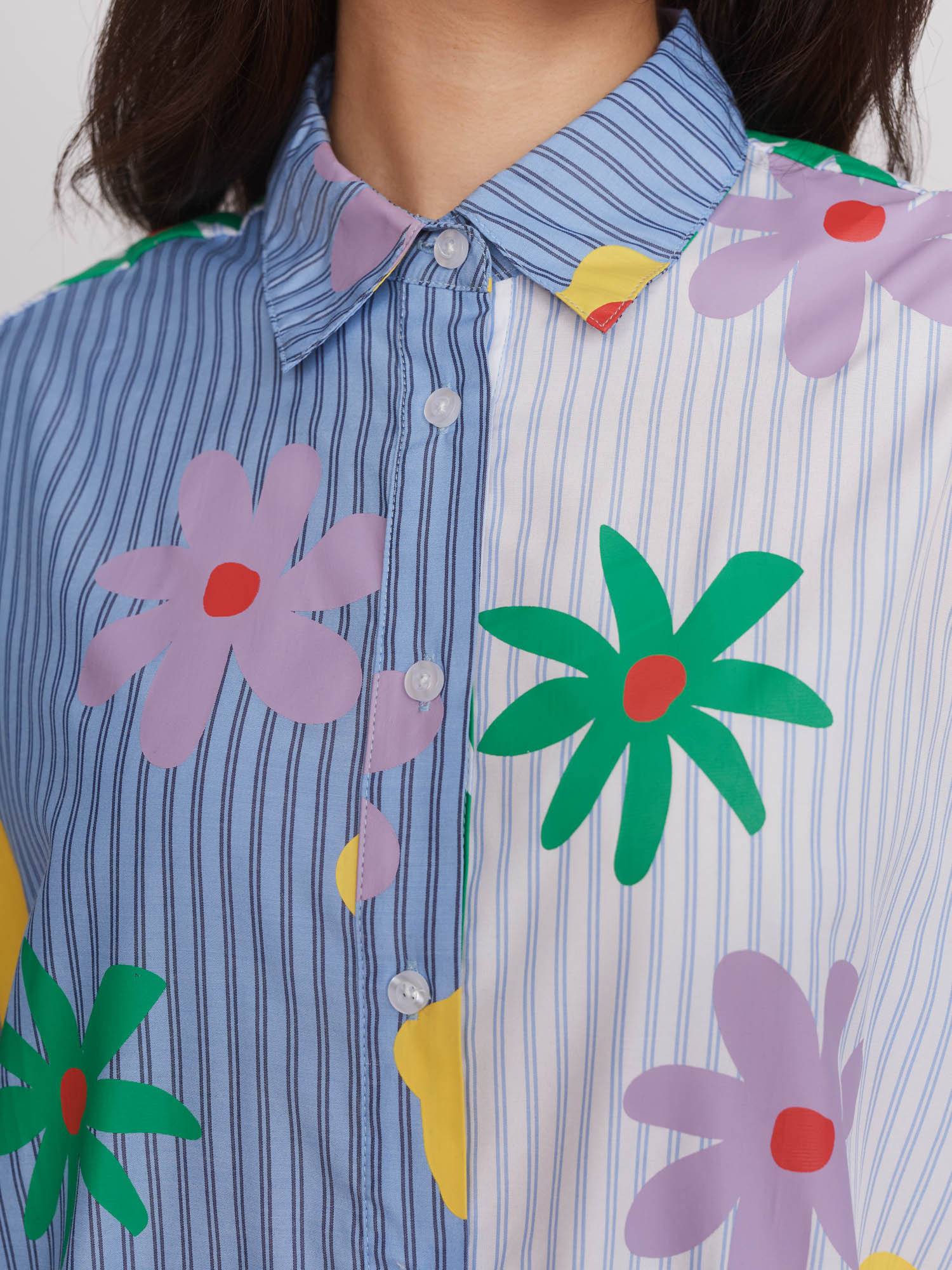 Outsiders Division x Lazy Oaf Flowered Shirt - Image 3