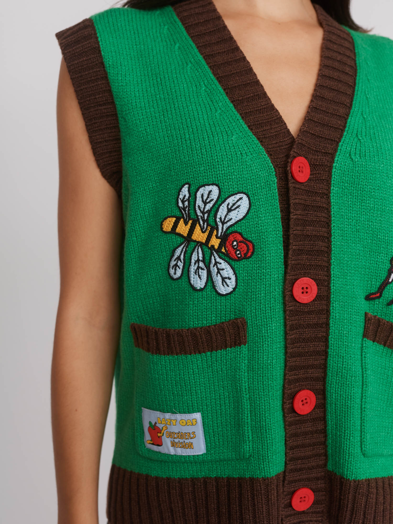 Outsiders Division x Lazy Oaf Knitted Vest - Image 5