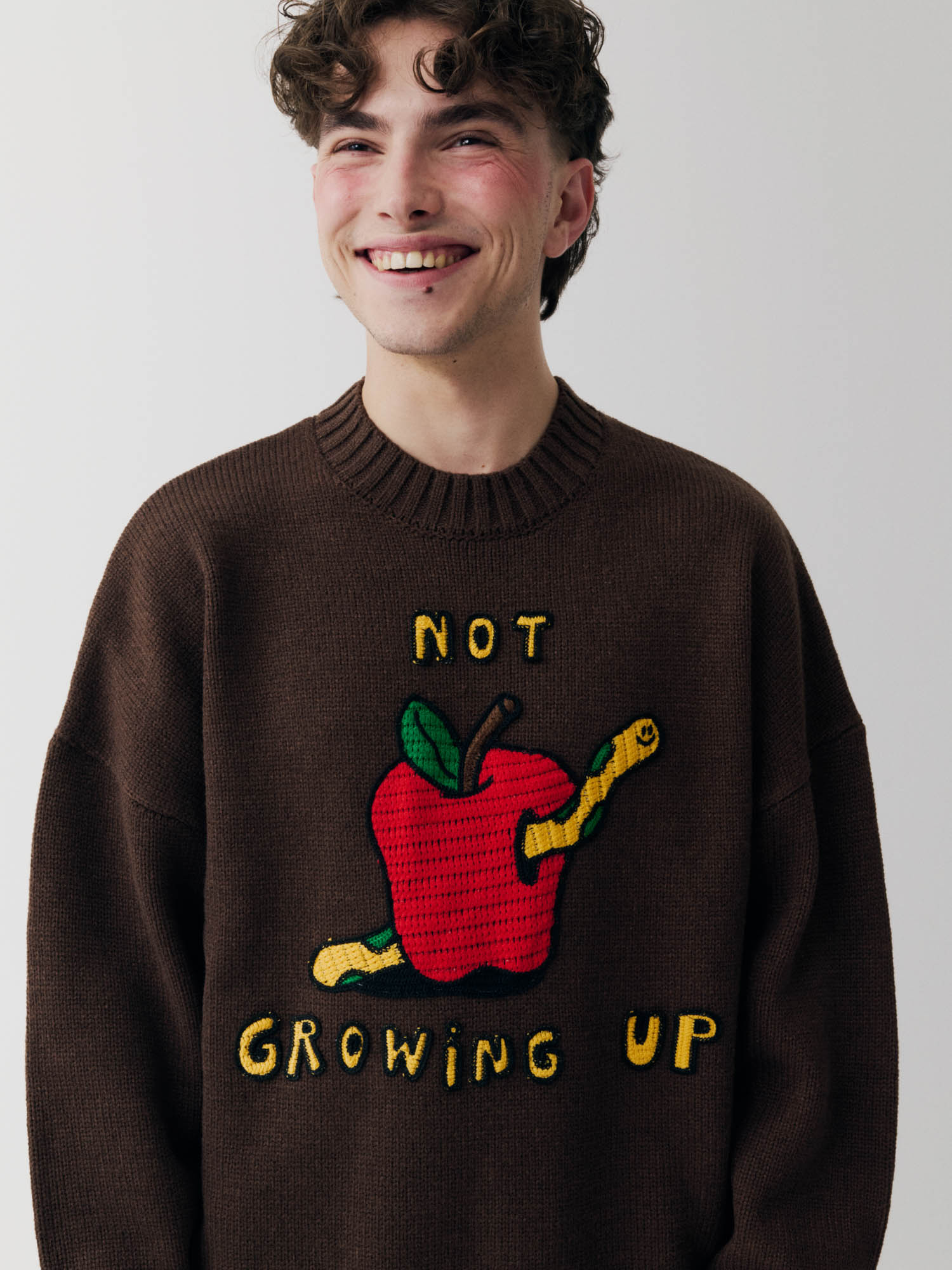 Outsiders Division x Lazy Oaf Not Growing Up Jumper - Image 2