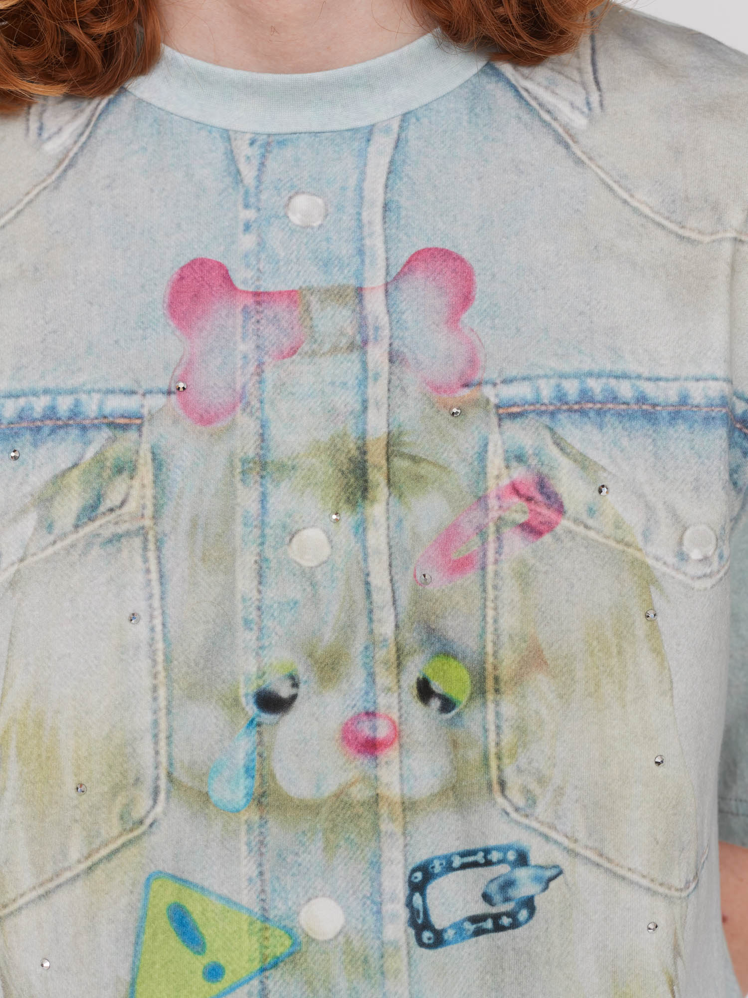 Party Pooper Denim Print Tee - Image 4