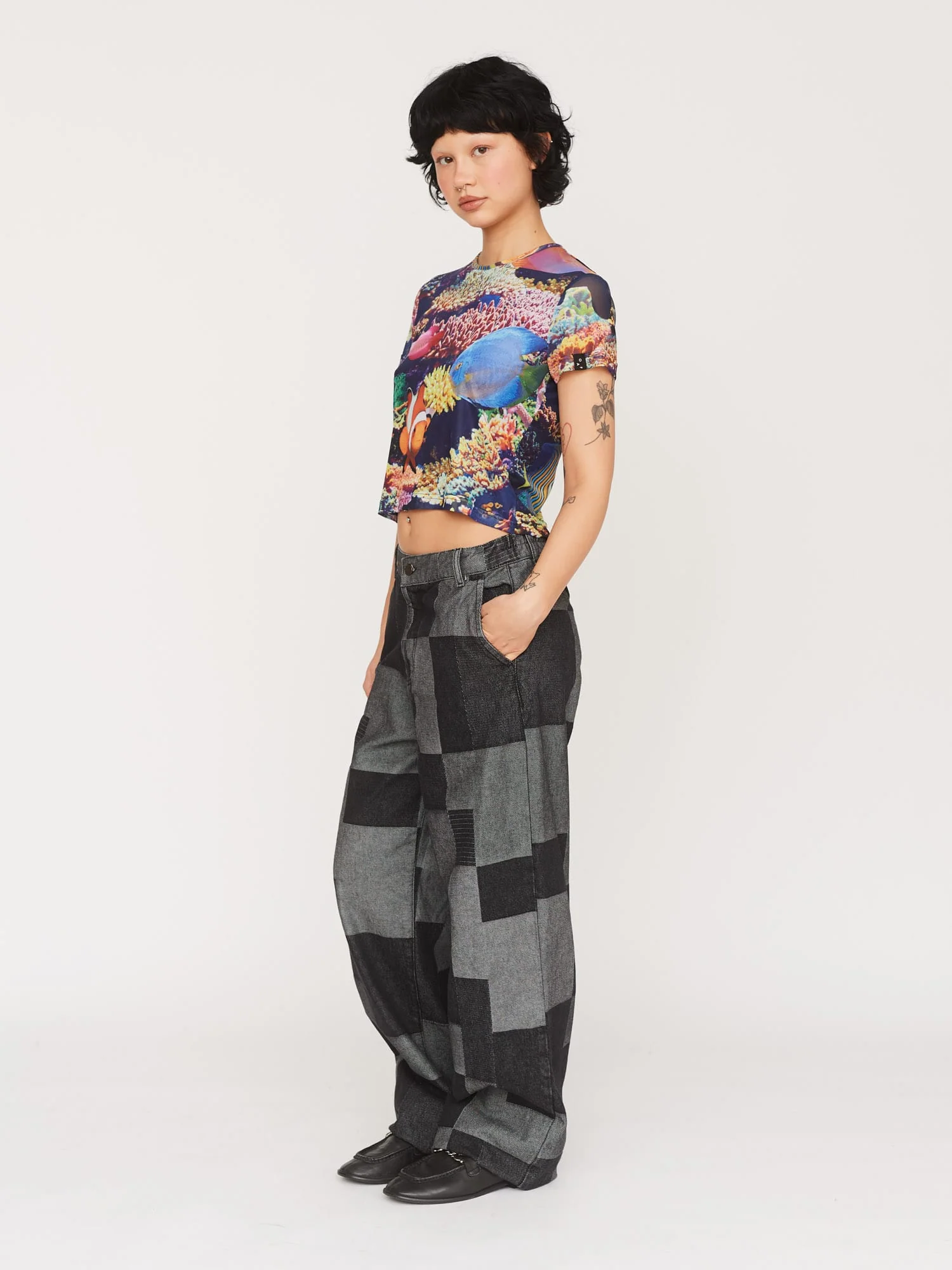 Patchwork Denim Jeans - Image 2