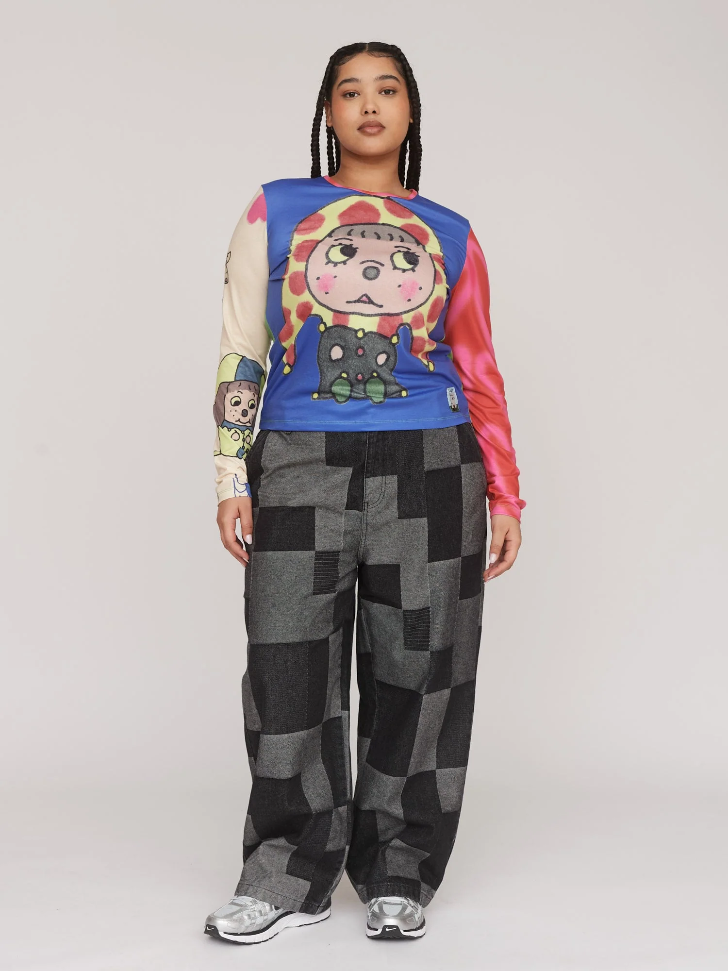 Patchwork Denim Jeans - Image 4