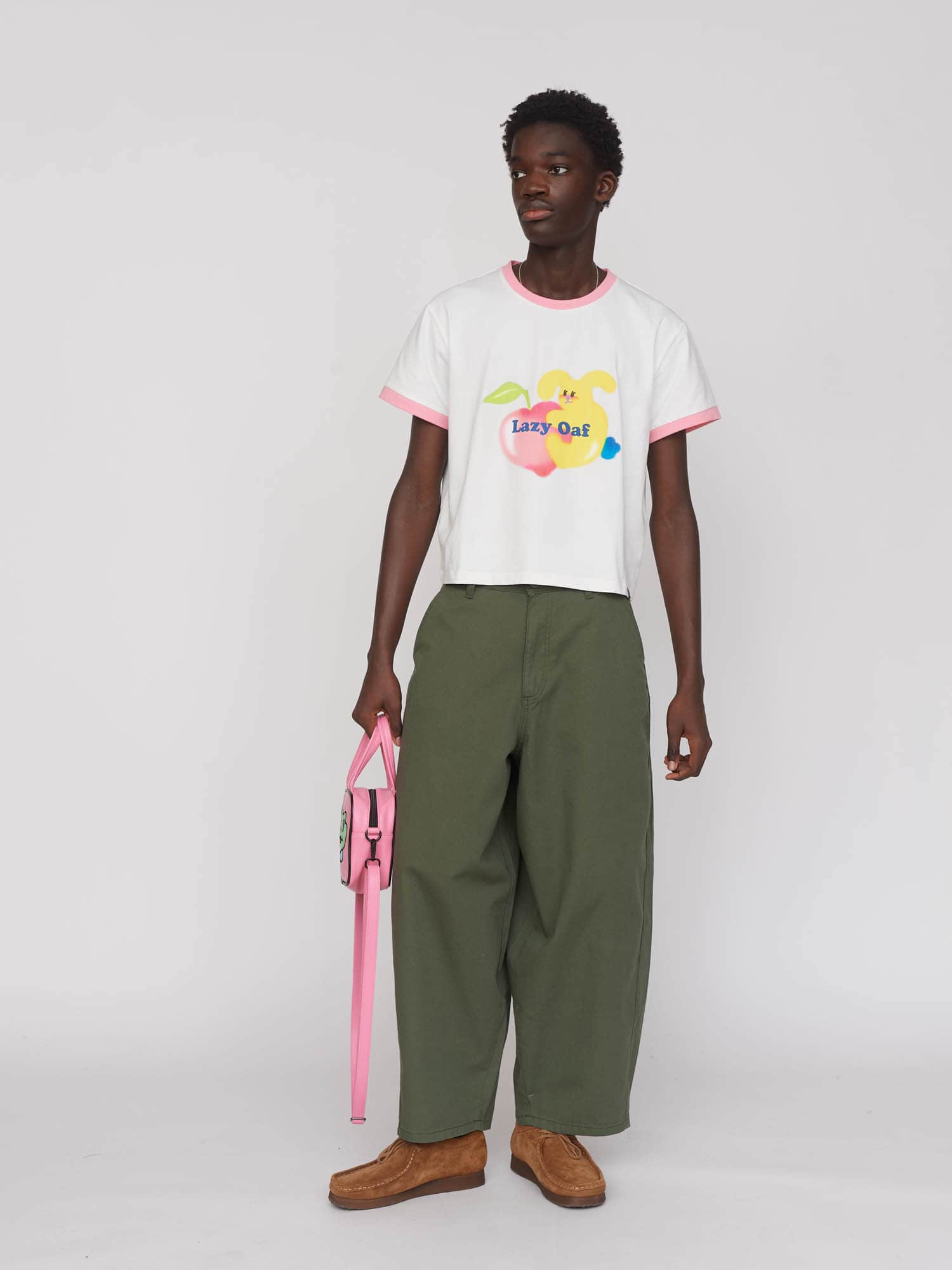 Peach Rabbit Fitted Tee - Image 6