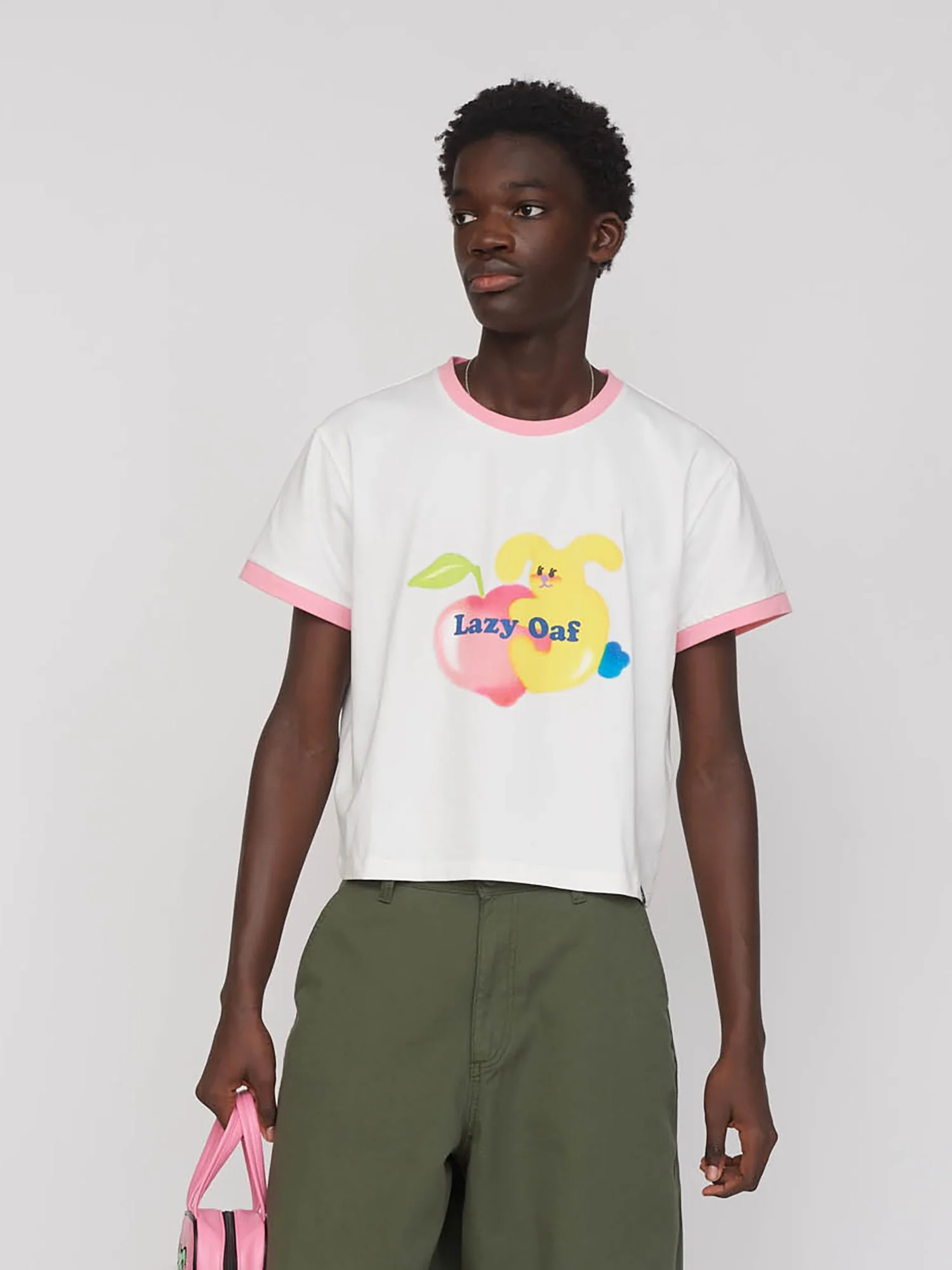 Peach Rabbit Fitted Tee - Image 7