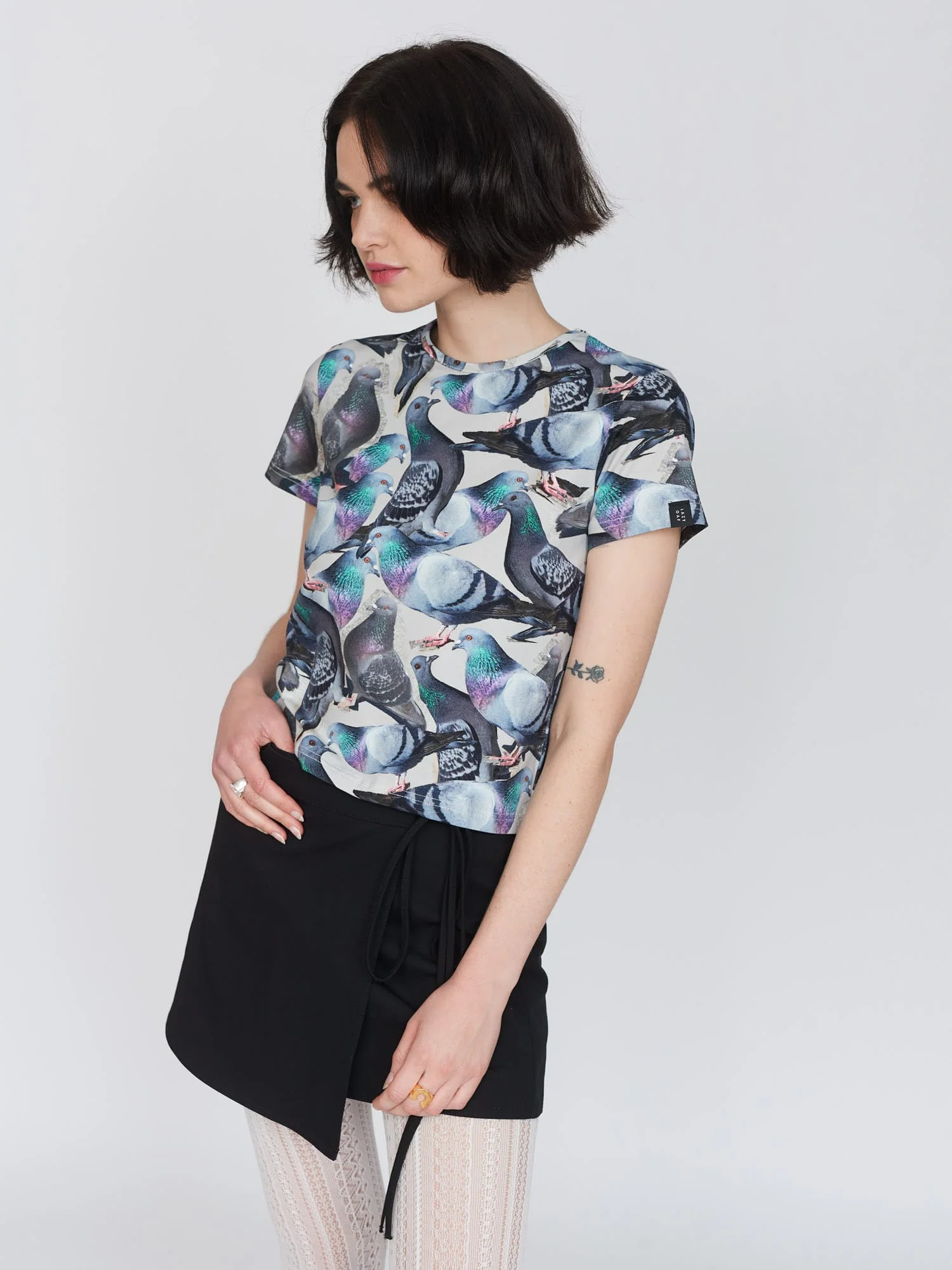Pigeons Are Pals Fitted Tee - Image 4