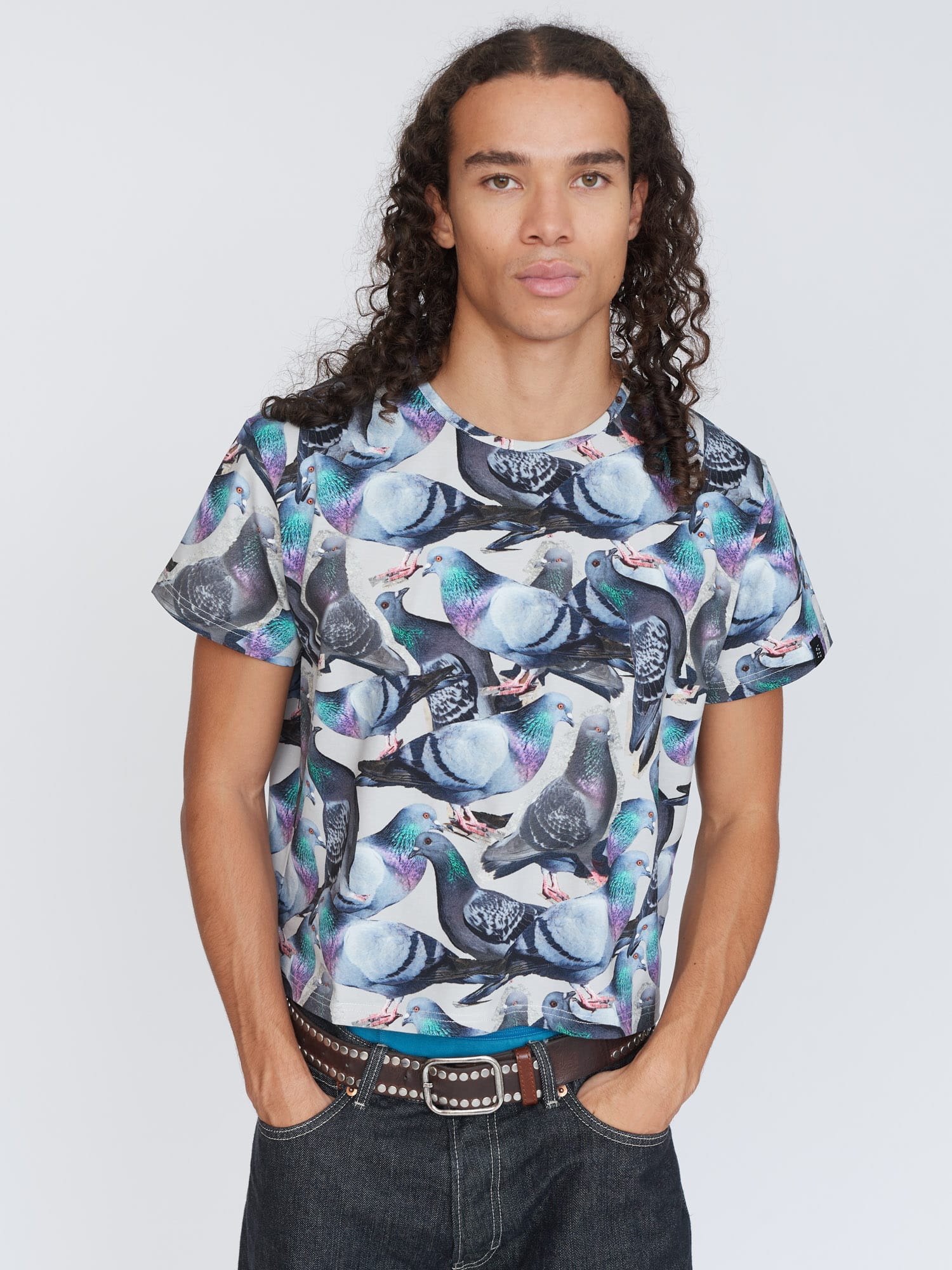 Pigeons Are Pals Fitted Tee - Image 6