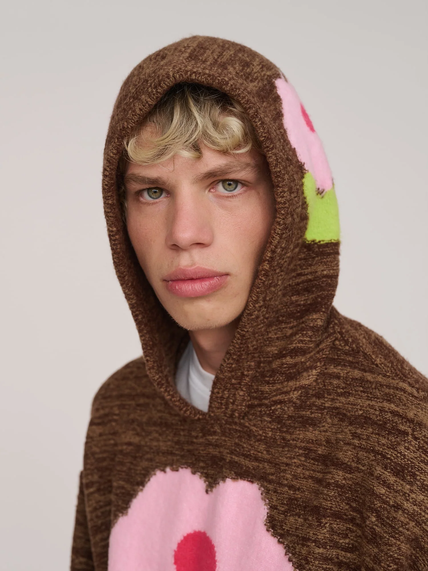 Pink Fuzz Flower Oversized Jumper - Image 6